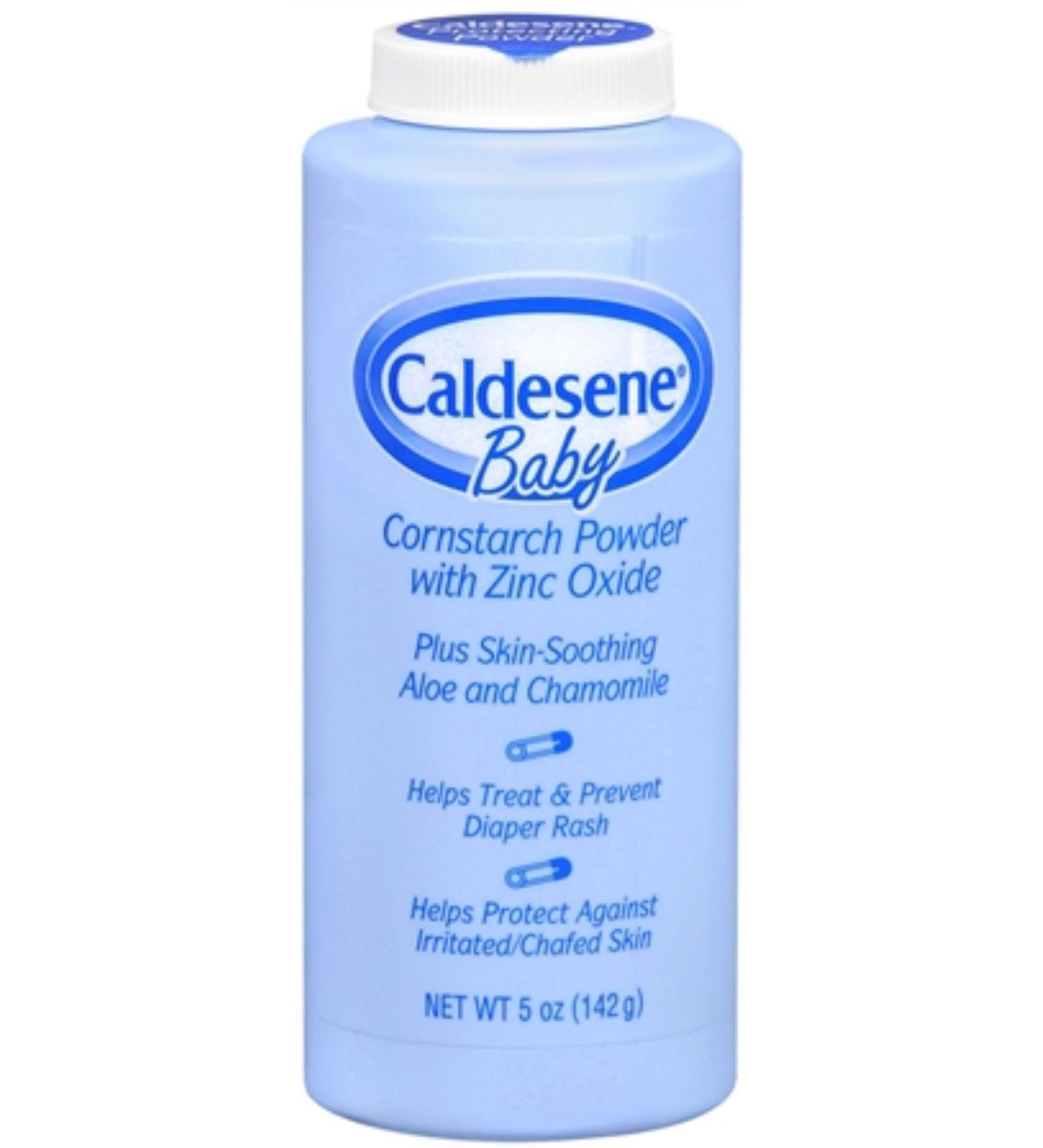 Caldesene Baby Cornstarch Powder With Zinc Oxide 5 oz (Value Pack of 3)