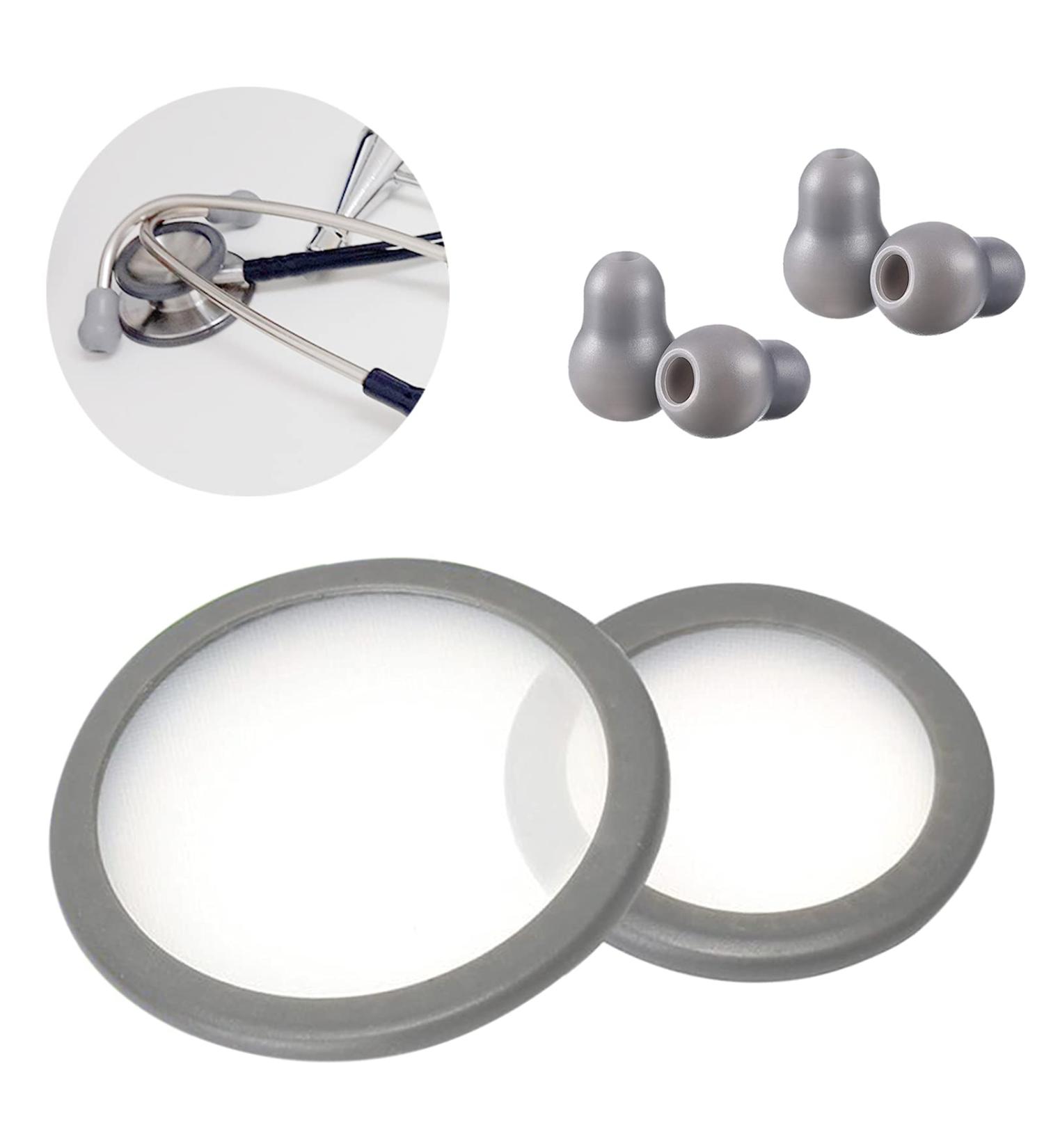 Replacement Accessories Kit for Littmann Classic 3, Cardiology 3 & 4 Stethoscope - Bell Diaphragm Cover, Eartips, & Parts - Buy Online on GoSupps.com