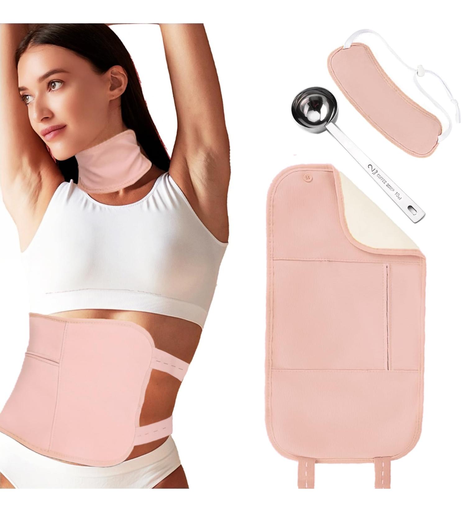 Buy Lordhoo Castor Oil Pack Wrap for Liver Detox - Organic Cotton Washable Adjustable Straps | International Shipping - Buy Online on GoSupps.com