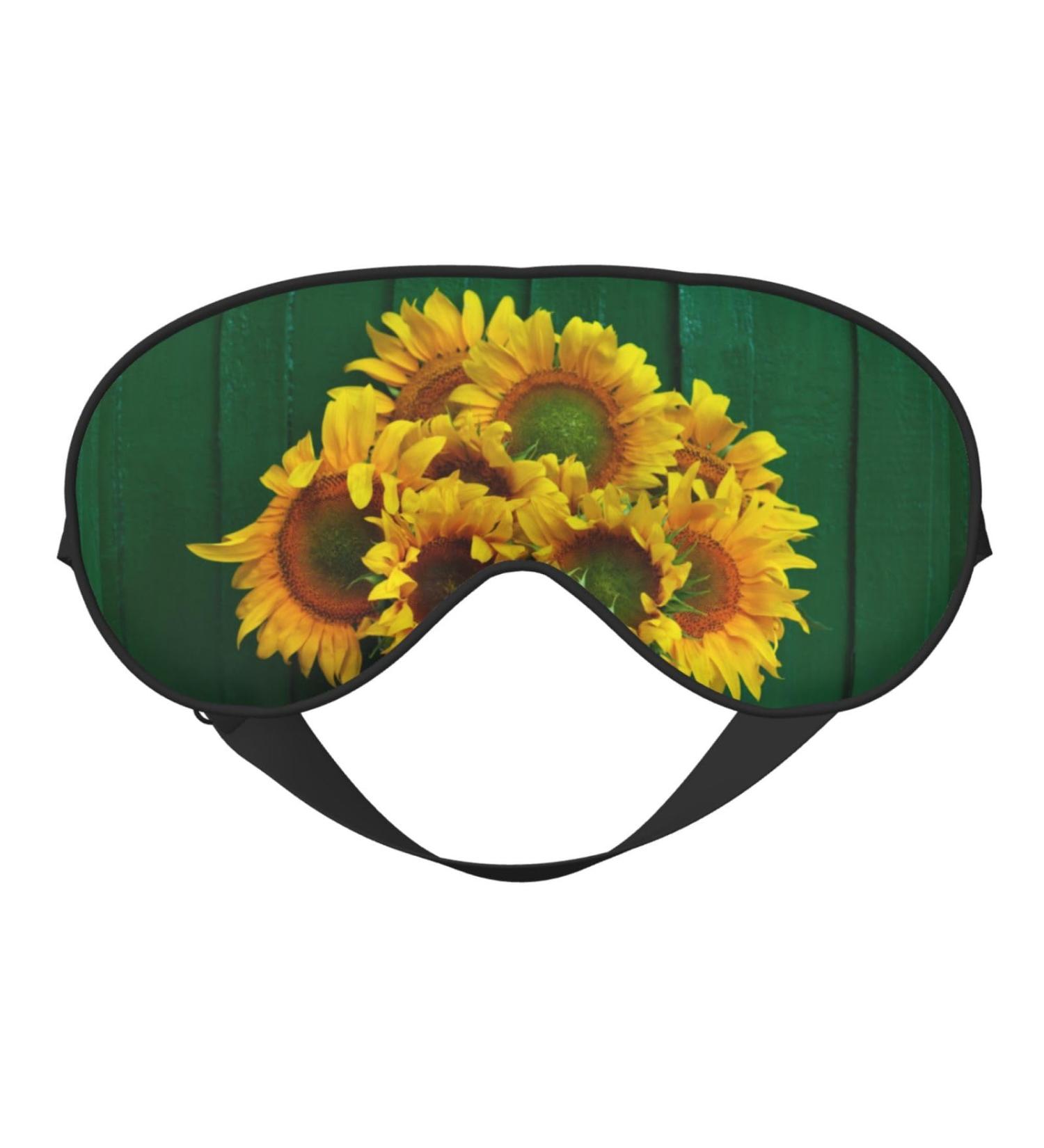 Buy Sunflowers Sleep Mask - Double-Sided Eye Mask Soft & Adjustable for Perfect Sleep & Eye Edema Relief - International Shipping Available - Buy Online on GoSupps.com