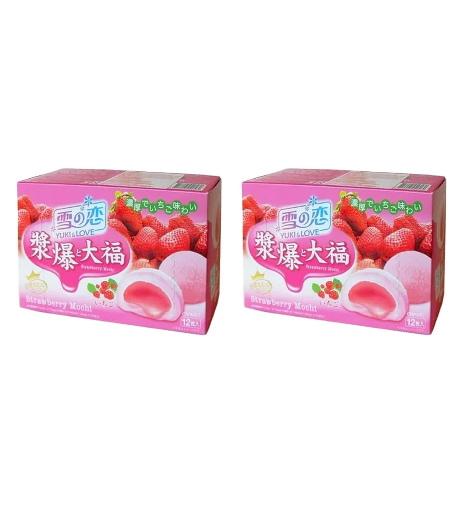 Yuki & Love Strawberry Mochi 180g Daifuku (Pack of 2) by CNMART 1.0 count - Buy Online on GoSupps.com