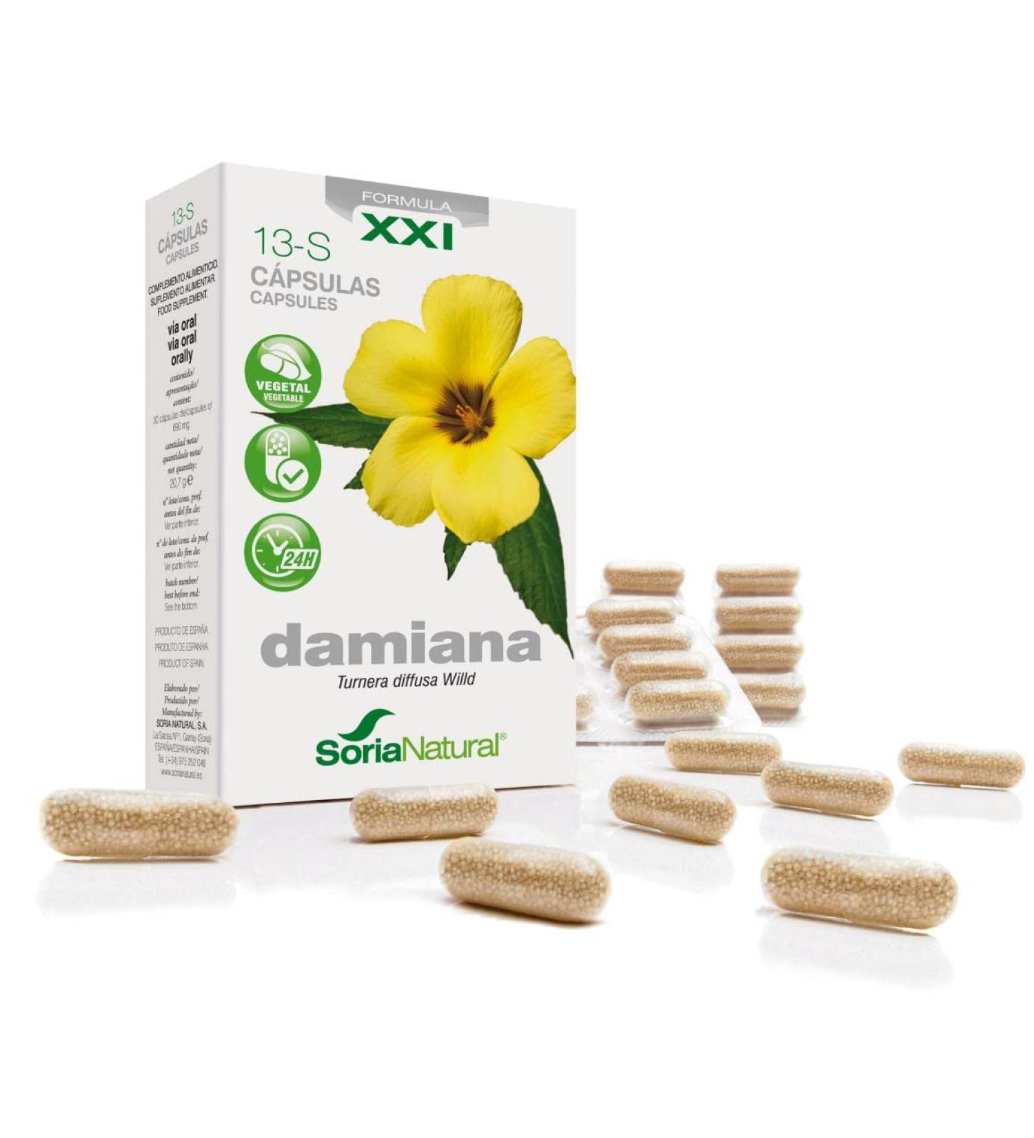 Soria Natural 13 S Damiana (XXI Formula) 30 capsules