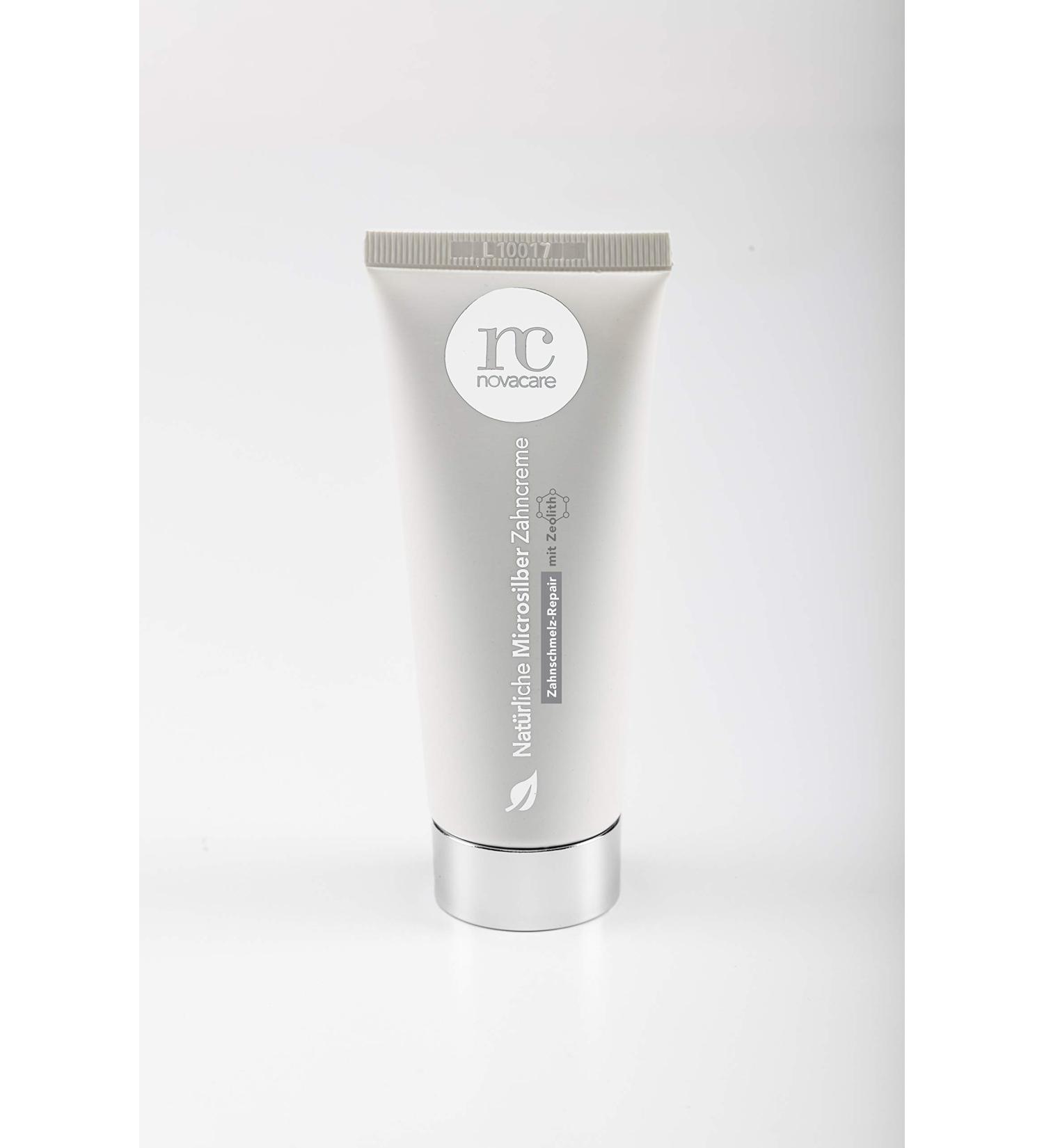 Novacare Natural Toothpaste Enamel Repair with Zeolite and Microsilver - WITHOUT Fluoride/fluoride-free