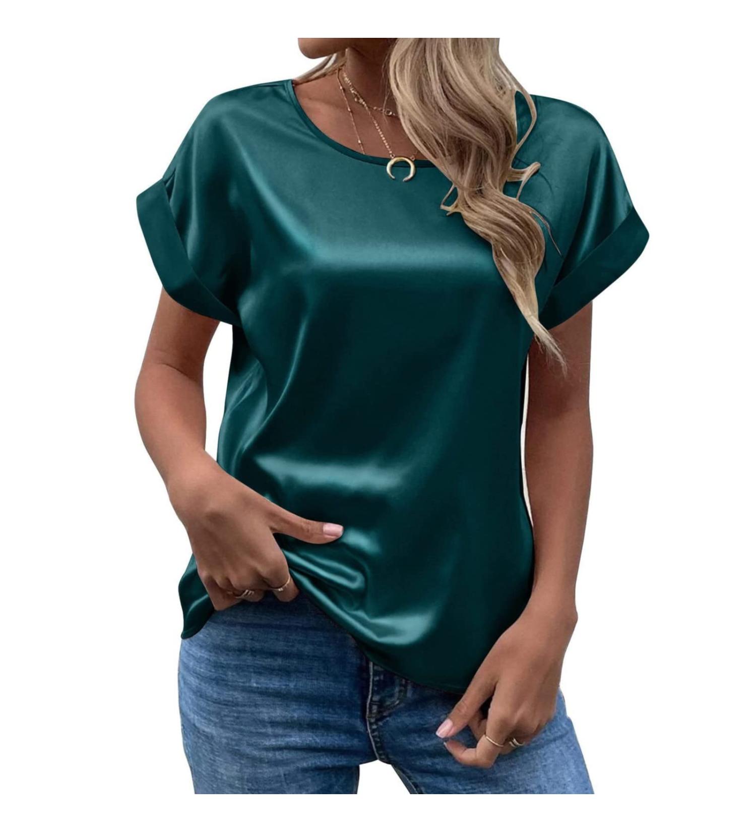 Women's Cotton T-Shirts: Round Neck & V-Neck Blouses Oversized Printed Summer Tops - Shop Now! - Buy Online on GoSupps.com
