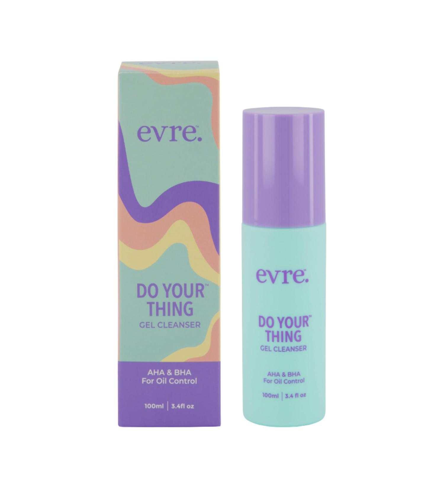 Evre Do Your Thing AHA & BHA Teen Gel Face Wash Oil Control & Exfoliating Face Cleanser Natural Cruelty-Free & Palm-Free For Breakout Prone Skin 3.4 Fl Oz - Buy Online on GoSupps.com