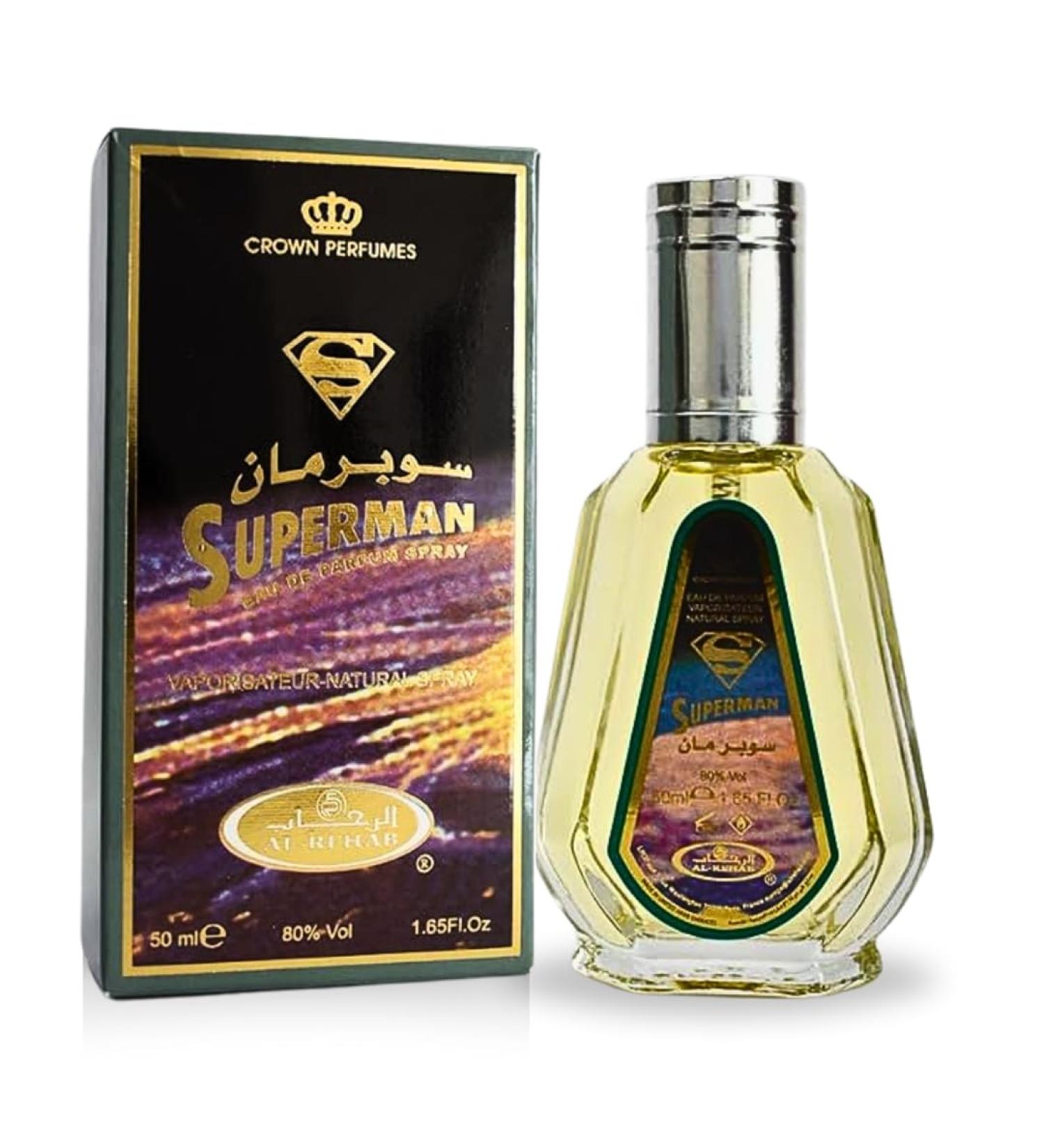 Al-Rehab Super Man EDP - 50ML (1.7 OZ) Long Lasting & Luxurious Scents of Arabia Perfumes For Men & Women. 1.7 Fl Oz (Pack of 1) Super Man Spray - Buy Online on GoSupps.com