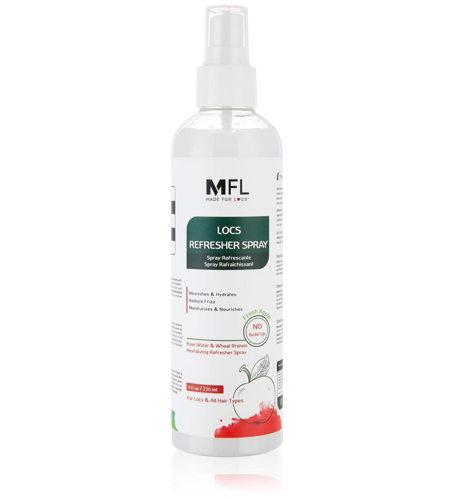 Made For Locs Vegan Rose Water Refresher Spray | Locs Moisturizer | Locs Deodorizer | Amazing Scents (Fresh Apple 8 oz) Fresh Apple 8 Fl Oz (Pack of 1) - Buy Online on GoSupps.com