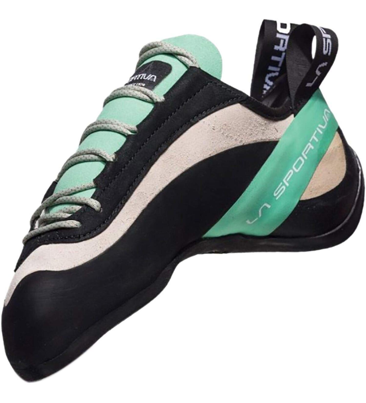 La Sportiva Miura Women's Climbing Shoe - White/Jade Green - Size 10 - Buy Online on GoSupps.com