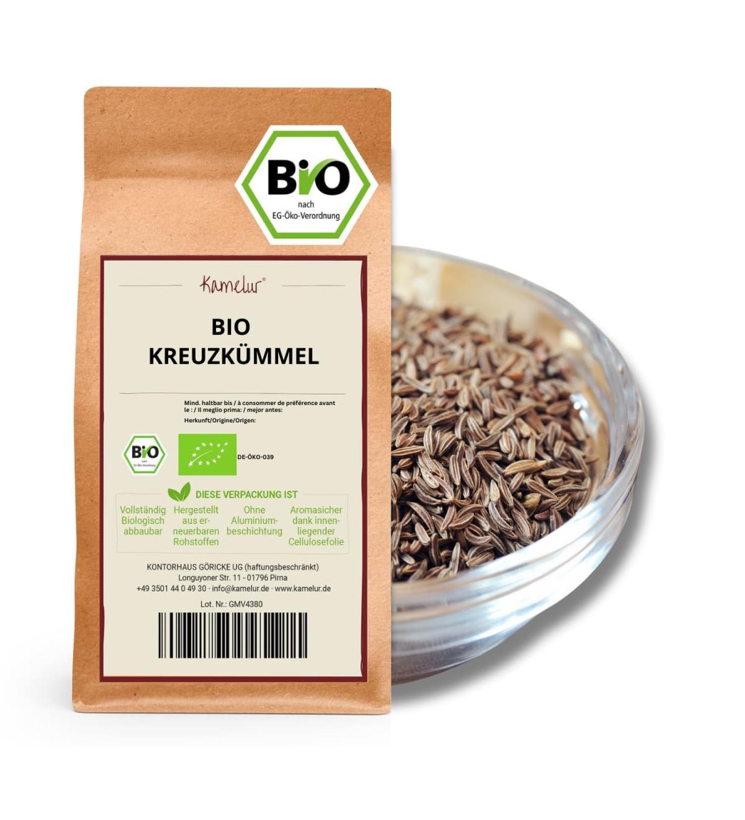 Buy Camelur 500g Organic Cumin Seeds - Premium Aromatic Spice for Falafel - Additive-Free Eco-Friendly Packaging - Buy Online on GoSupps.com