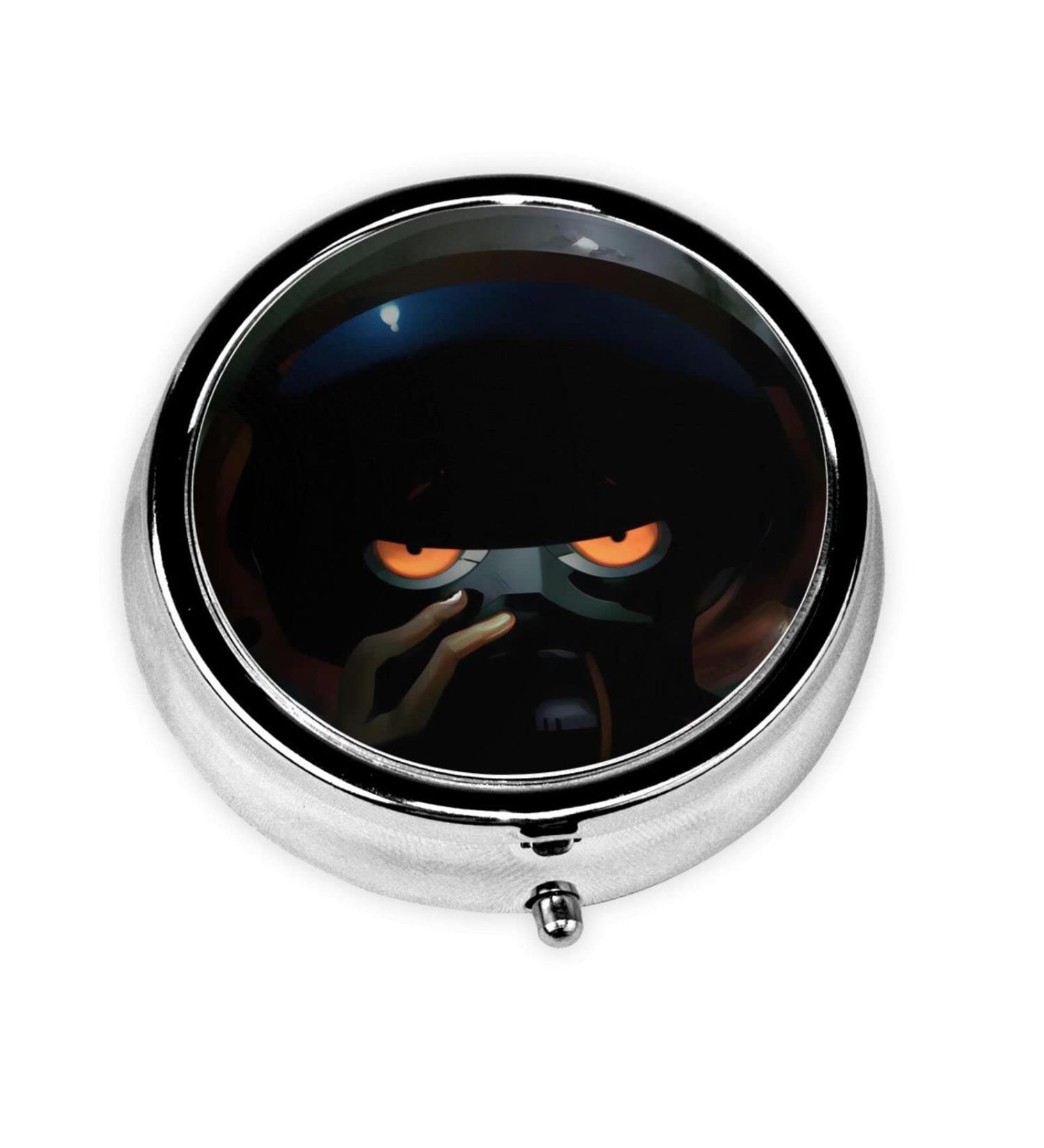 Future Astronauts Round Pill Box - 3 Compartment Portable Organizer for Travel - Buy Online on GoSupps.com