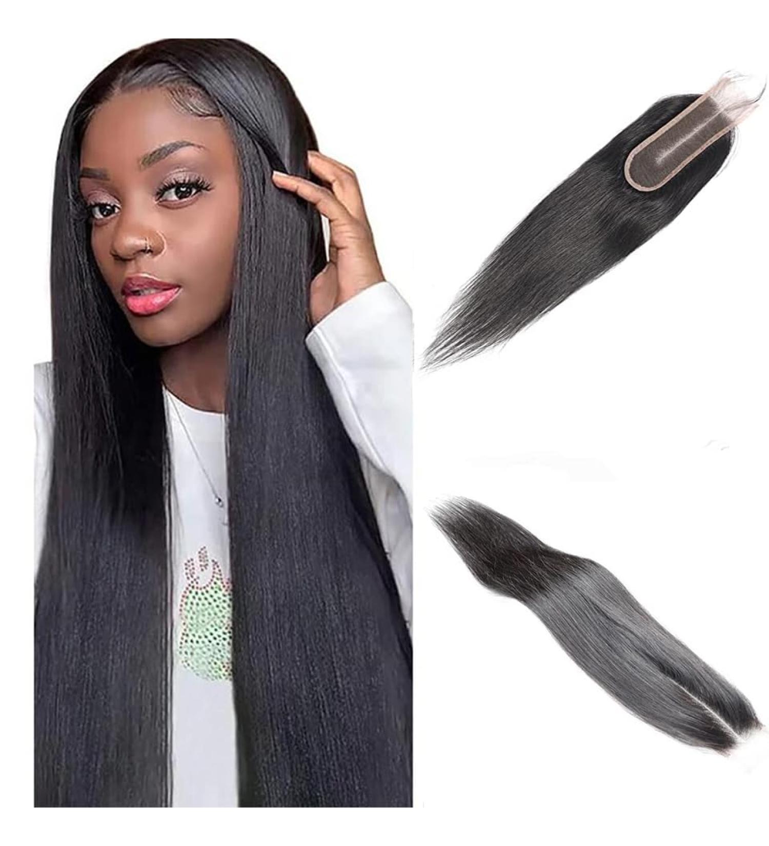 2x6 Closure Human Hair Brazilian Human Hair Straight Lace Closure 100% Unprocessed Human Hair 2x6 Lace Closure Natural Black Color Wet and Wavy Hair Closure Natural Color 18 Inch 18 Inch 2X6 Straight - Buy Online on GoSupps.com