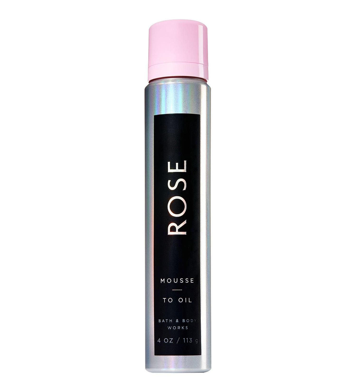 Bath & Body Works Rose Mousse To Oil 4 Ounce