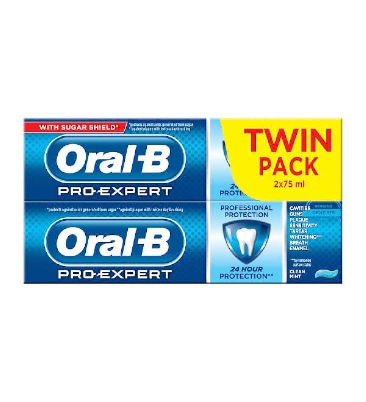 Oral-B Pro Expert Clean Mint Toothpaste 2 x 75 g Mint 75 g (Pack of 1)