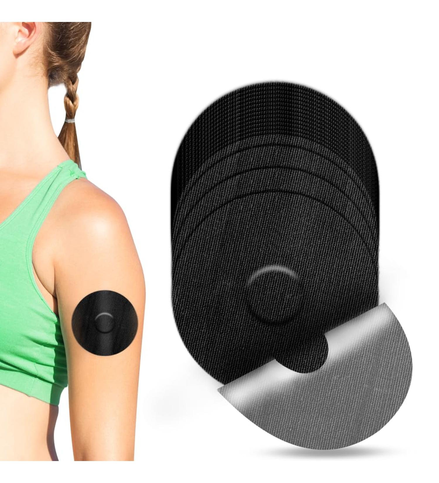 20 Waterproof Libre 3 Sensor Stickers - Durable & Easy-to-Use Plaster Patches for Freestyle Libre 3 YouShares (Black) - Buy Online on GoSupps.com
