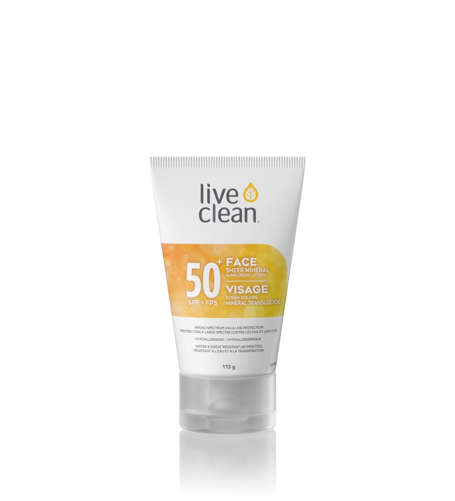 Live Clean Mineral Face Sun Lotion SPF50+ - Buy Online on GoSupps.com