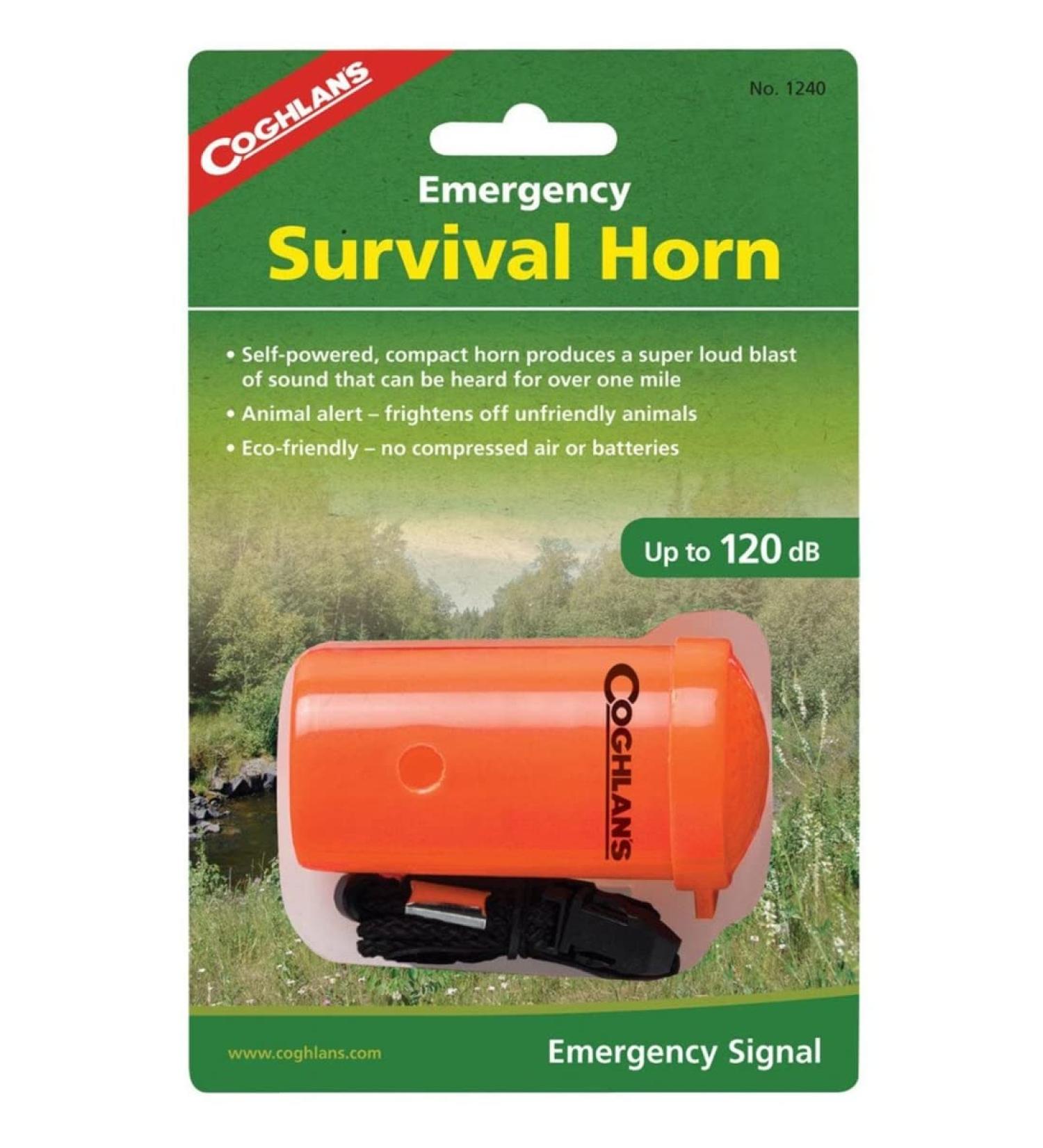 Coghlans Emergency Survival Horn 1240 - Orange | Loud Safety Alert Signal - Buy Online on GoSupps.com