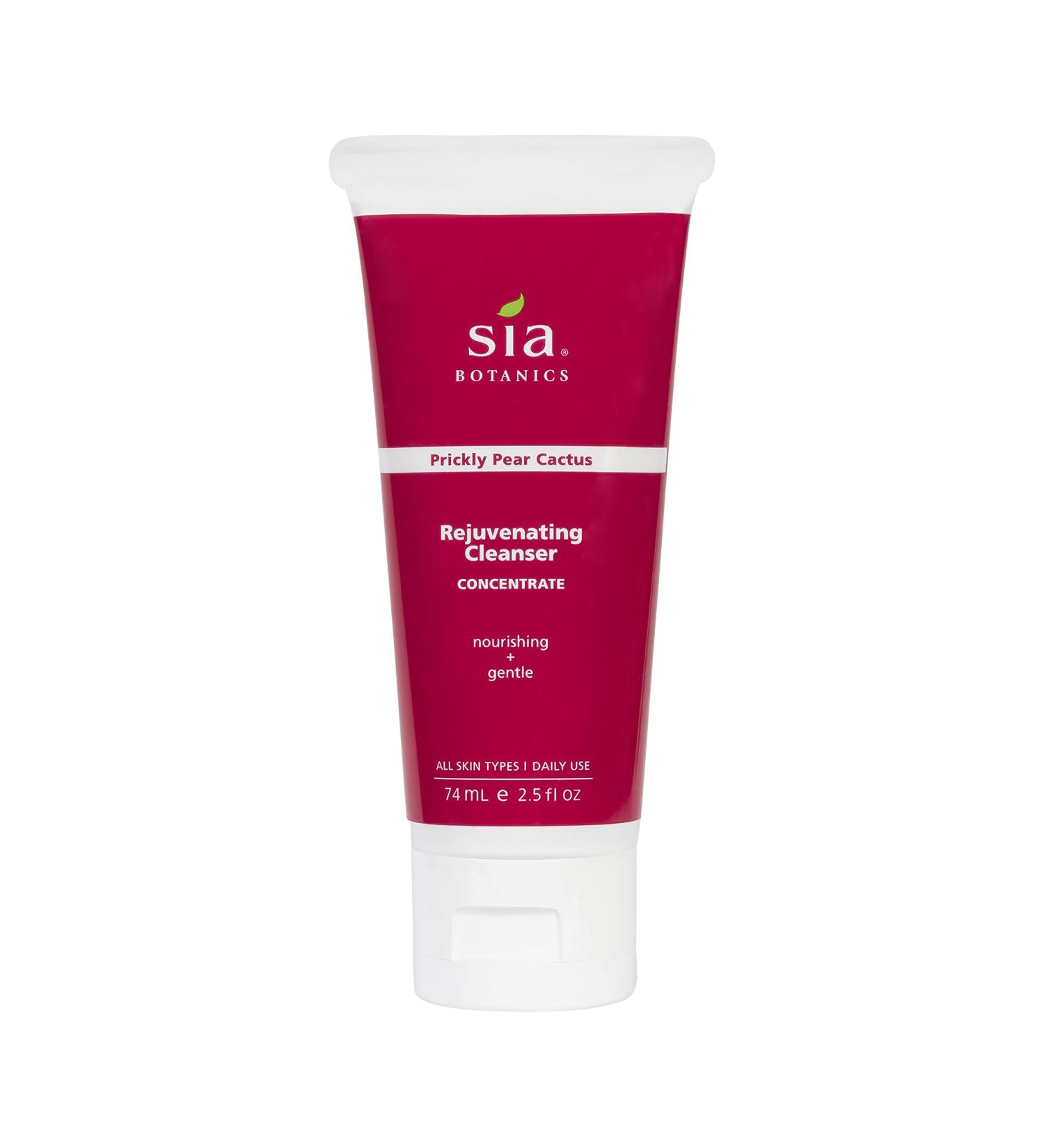 Rejuvenating Facial Cleanser - Natural Face Wash with Prickly Pear & Aloe Vera | Eco Tube 74ml | Women s Botanical Skincare - Buy Online on GoSupps.com