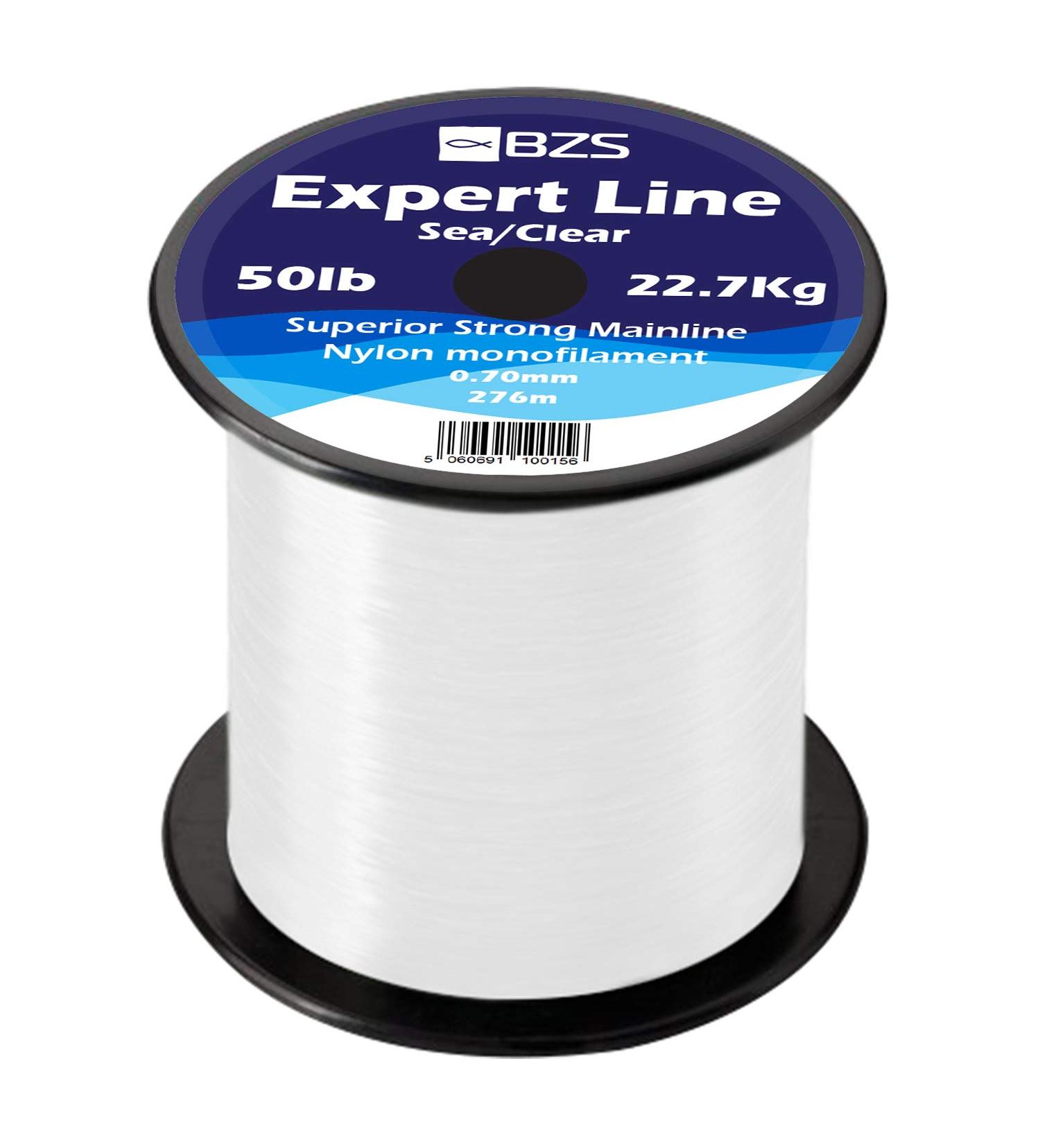 BZS Expert Fishing Line - Monofilament Carp Line (0.70mm 22.7kg 50lbs 276m) - Brown & Clear Spools for Optimal Performance - Buy Online on GoSupps.com