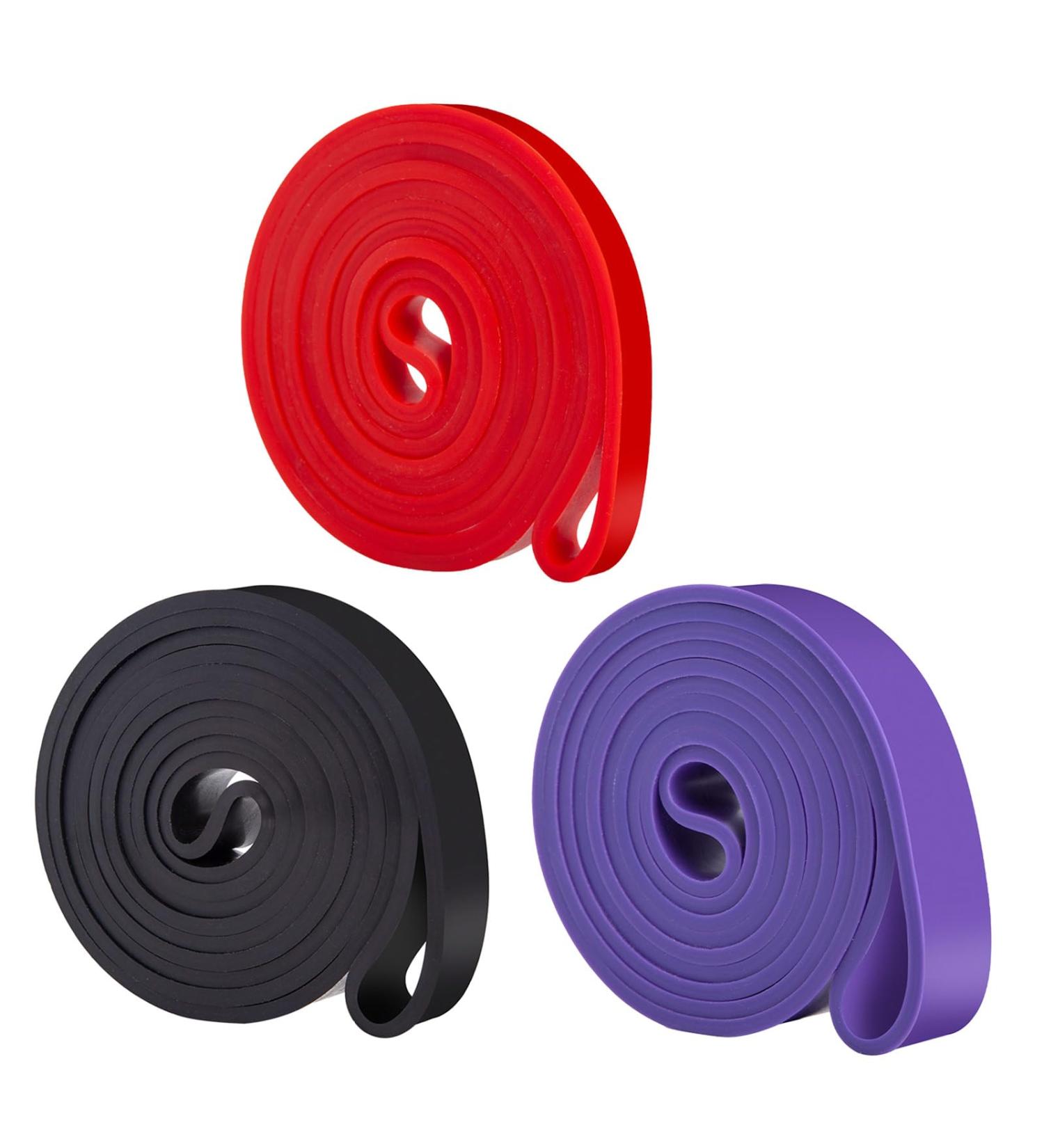HIOPOIUYT Exercise Bands With Different Resistance Pull Up Bands For Strength Training Fitness Stretch Workout Bands - Buy Online on GoSupps.com