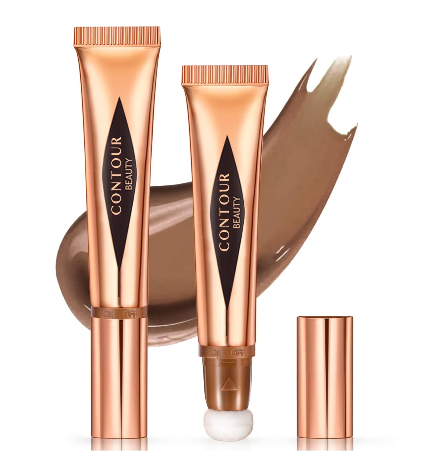 NewBang Natural Matte Finish Liquid Contour Stick with Cushion Applicator - Waterproof Cream Concealer for Face & Body - Buy Online on GoSupps.com
