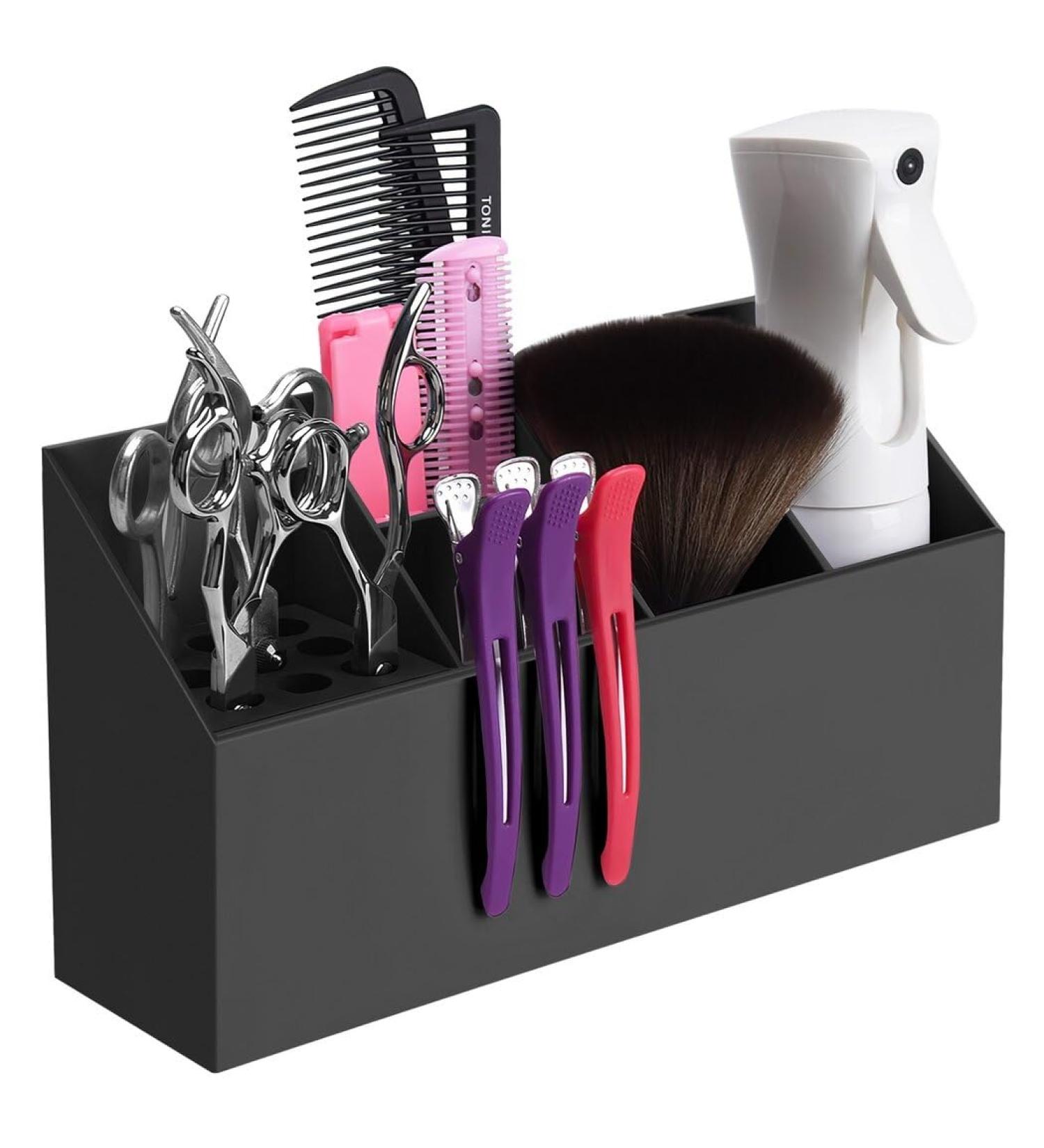 Detachable Salon Tool Organizer Large Hairdressing Equipment Storage Professional Groomer'S Scissors Stand Spacious Salon Shear Container - Buy Online on GoSupps.com