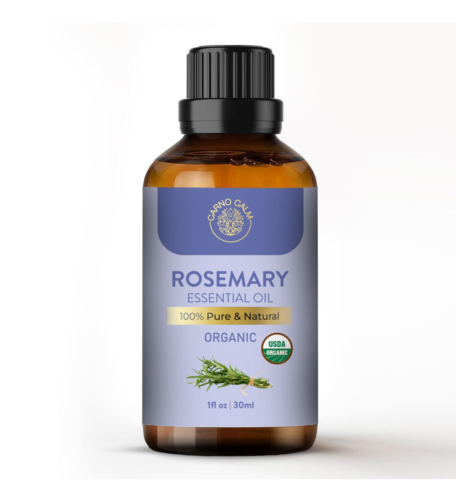 Carno Calm Rosemary Oil for Hair Growth | 100% Pure & Natural Rosemary Essential Oil | for Aromatherapy Scalp & Hair | 30ml Rosemary 30 ml (Pack of 1) - Buy Online on GoSupps.com