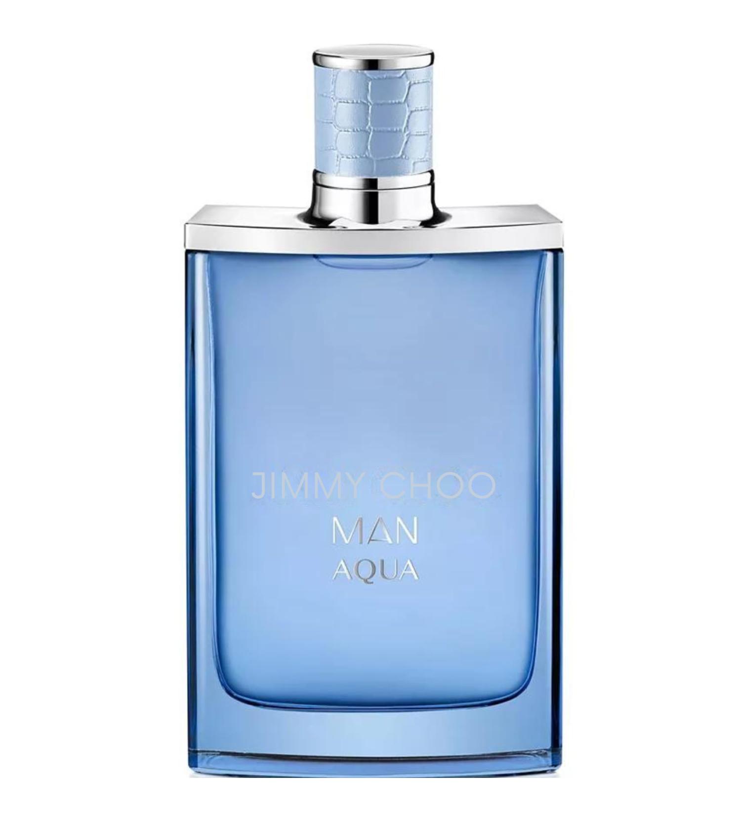 Jimmy-Choo Man Aqua Perfume for Men Eau de Toilette 6.7 oz (200 ml) Crisp and Refreshing Blend of Watermelon Lavender and Cedarwood