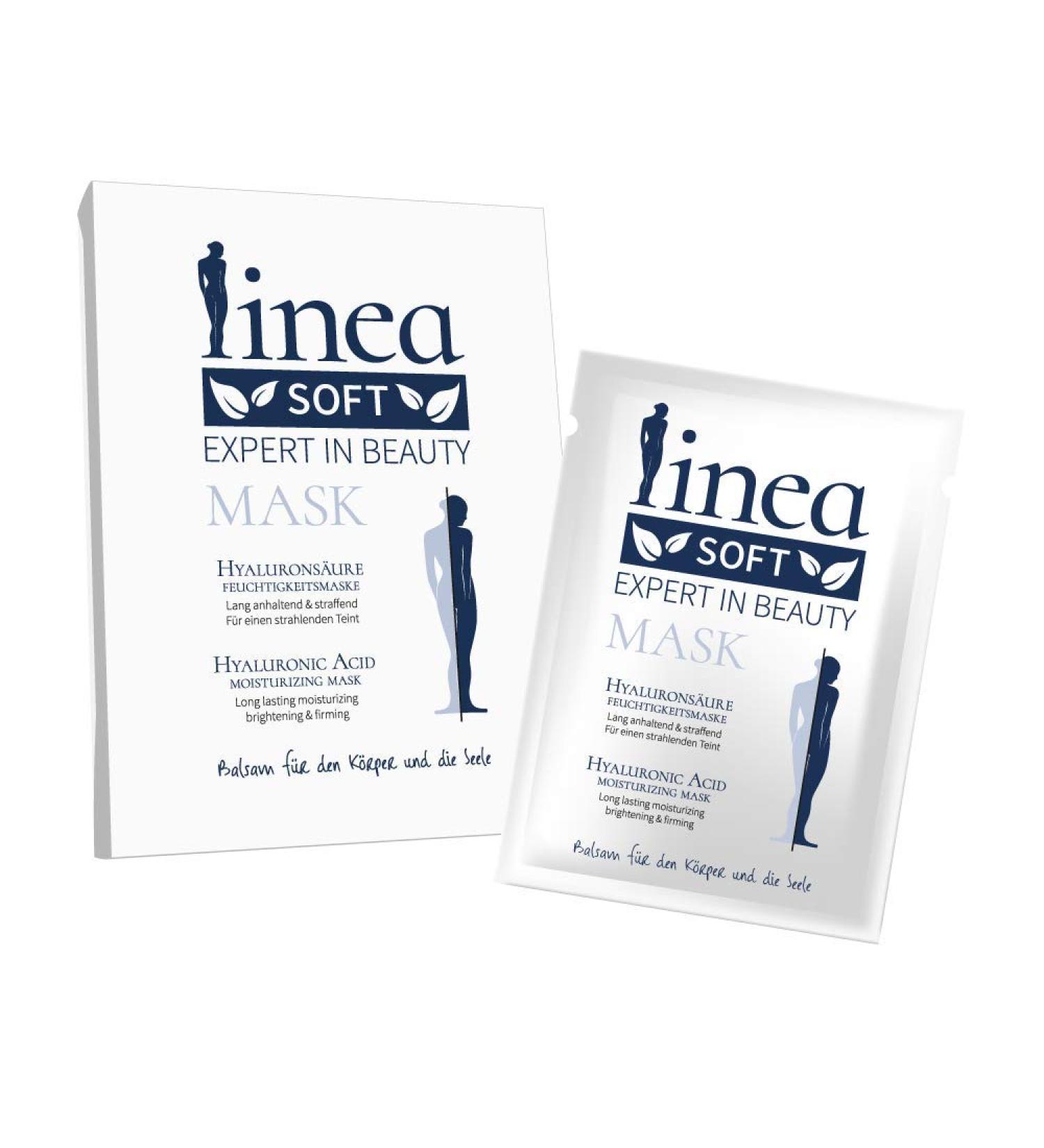 Linea Soft Viscose Fleece Facial Mask Set - 5 Moisture Masks with Hyaluronic Acid - Anti-Aging - Made in Germany - Direct from Manufacturer - Buy Online on GoSupps.com