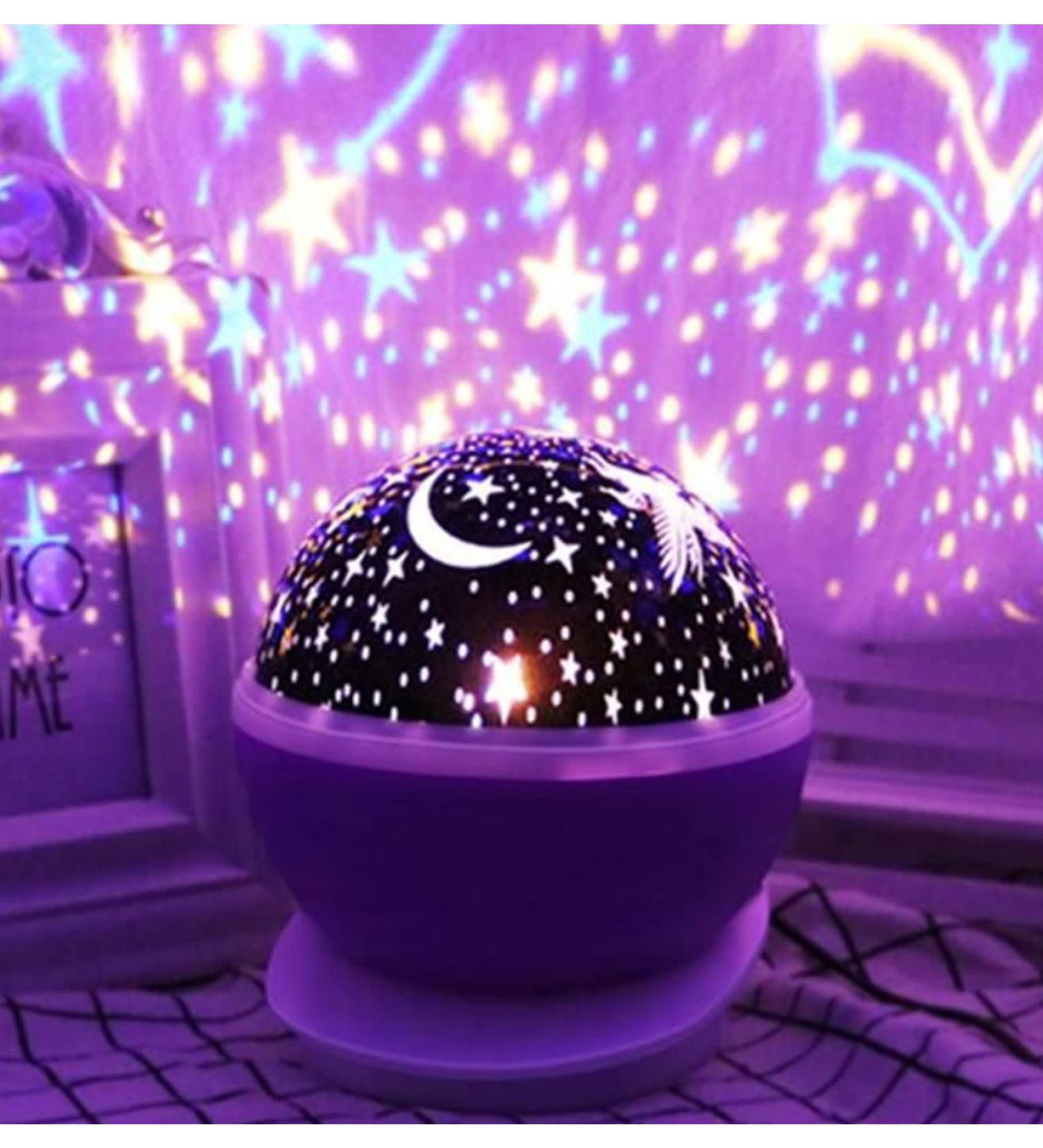 Dreamy Star Projector Night Light for Children - Perfect for Kids Bedroom or Playroom (Purple) - Buy Online on GoSupps.com