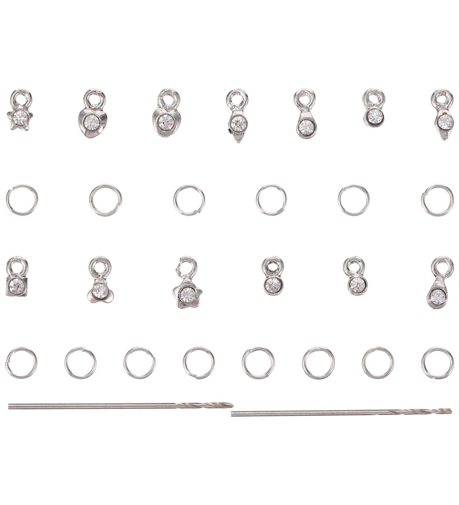 Lurrose Nail Gems Heart Decor Nail Piercing Rings 2 Sets Rhinestone Nail Art Decoration Manicure Charm Nail Art Dangle Ornament Nail Art Supplies Nail Tips Jewelry Dangle Nail Jewels Nail Tools - Buy Online on GoSupps.com