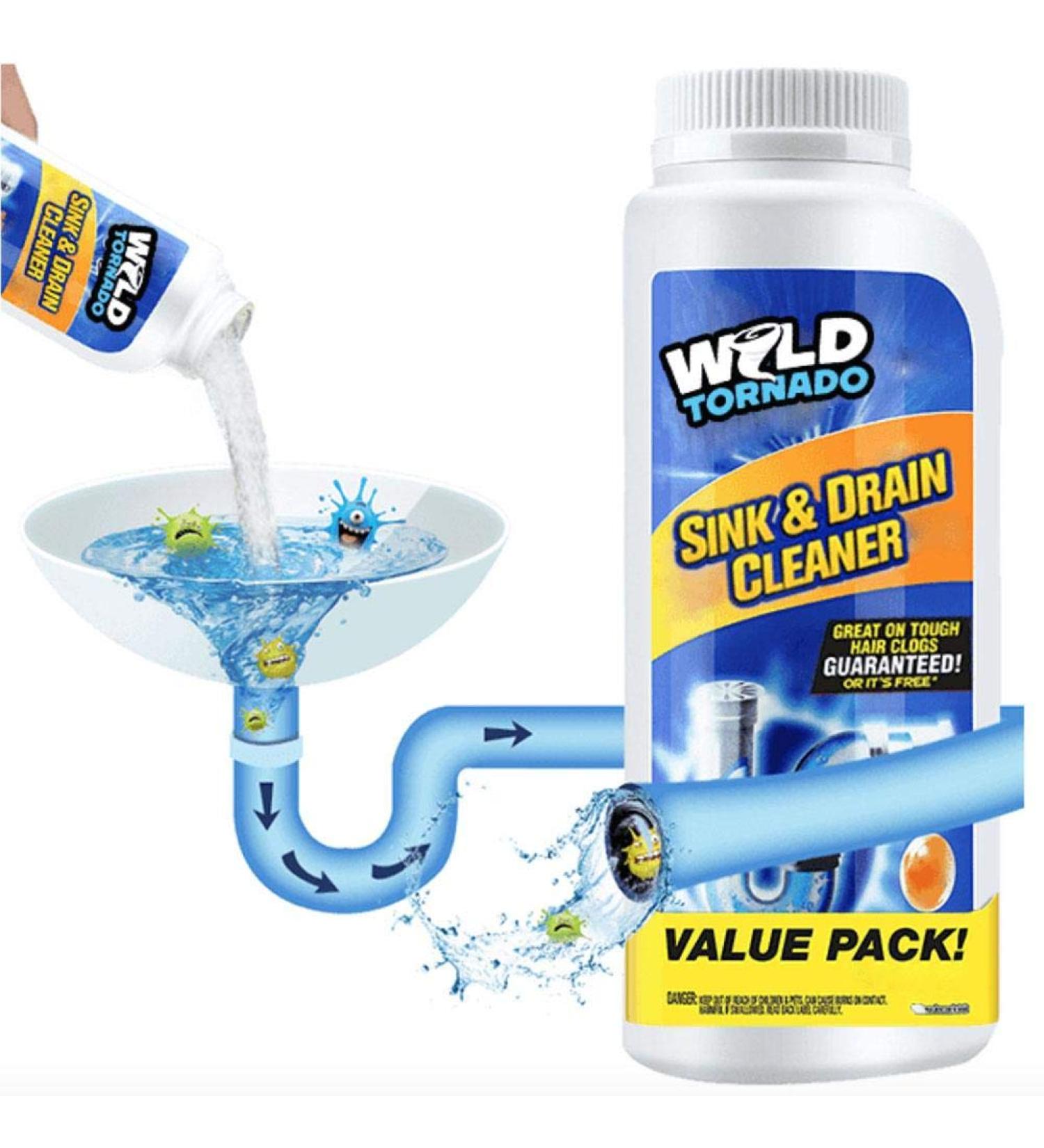 Pipe Sink Drain Cleaner Powerful Pipe Dredging Agent Powerful Sink Drain Cleaner for Kitchen Sewer Toilet Closestool Clogging Family Essential Utility (110G) - Buy Online on GoSupps.com