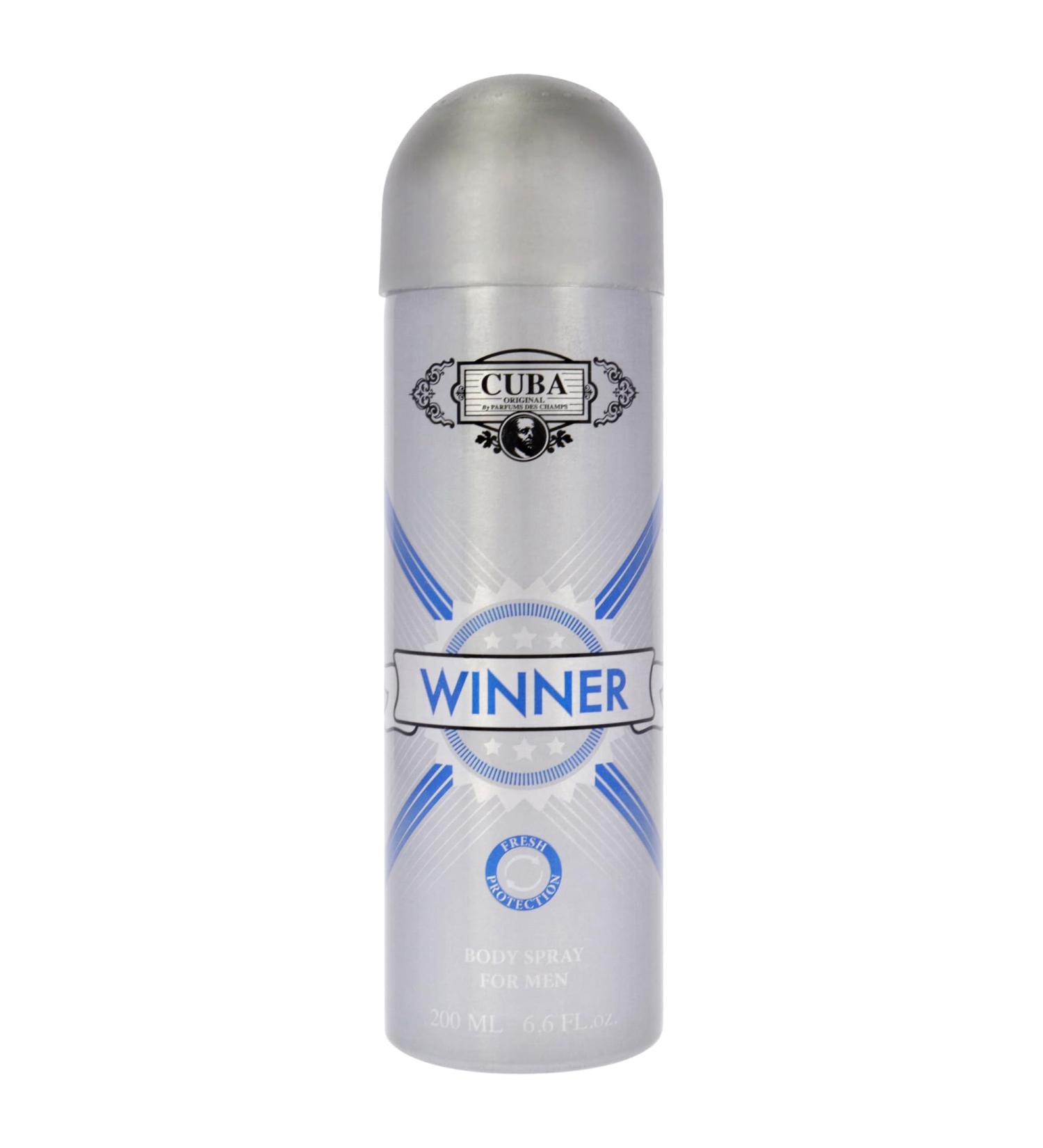 Cuba Winner by Cuba for Men - 6.6 oz Body Spray - Buy Online on GoSupps.com