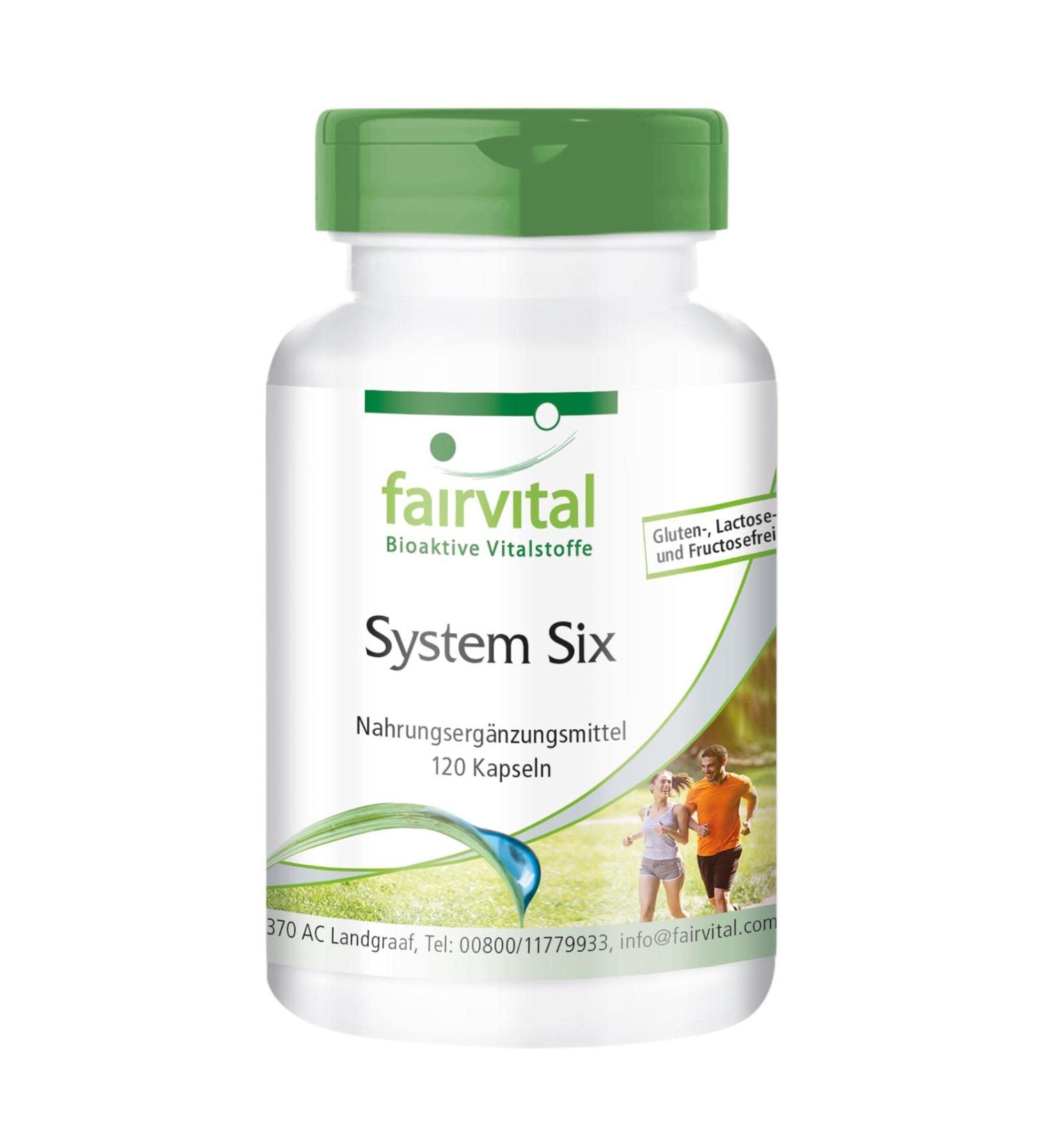 Buy Fairvital System Six Vegan Capsules - 120 Count | Chromium & Garcinia Cambogia for Weight Management - International Shipping Available - Buy Online on GoSupps.com