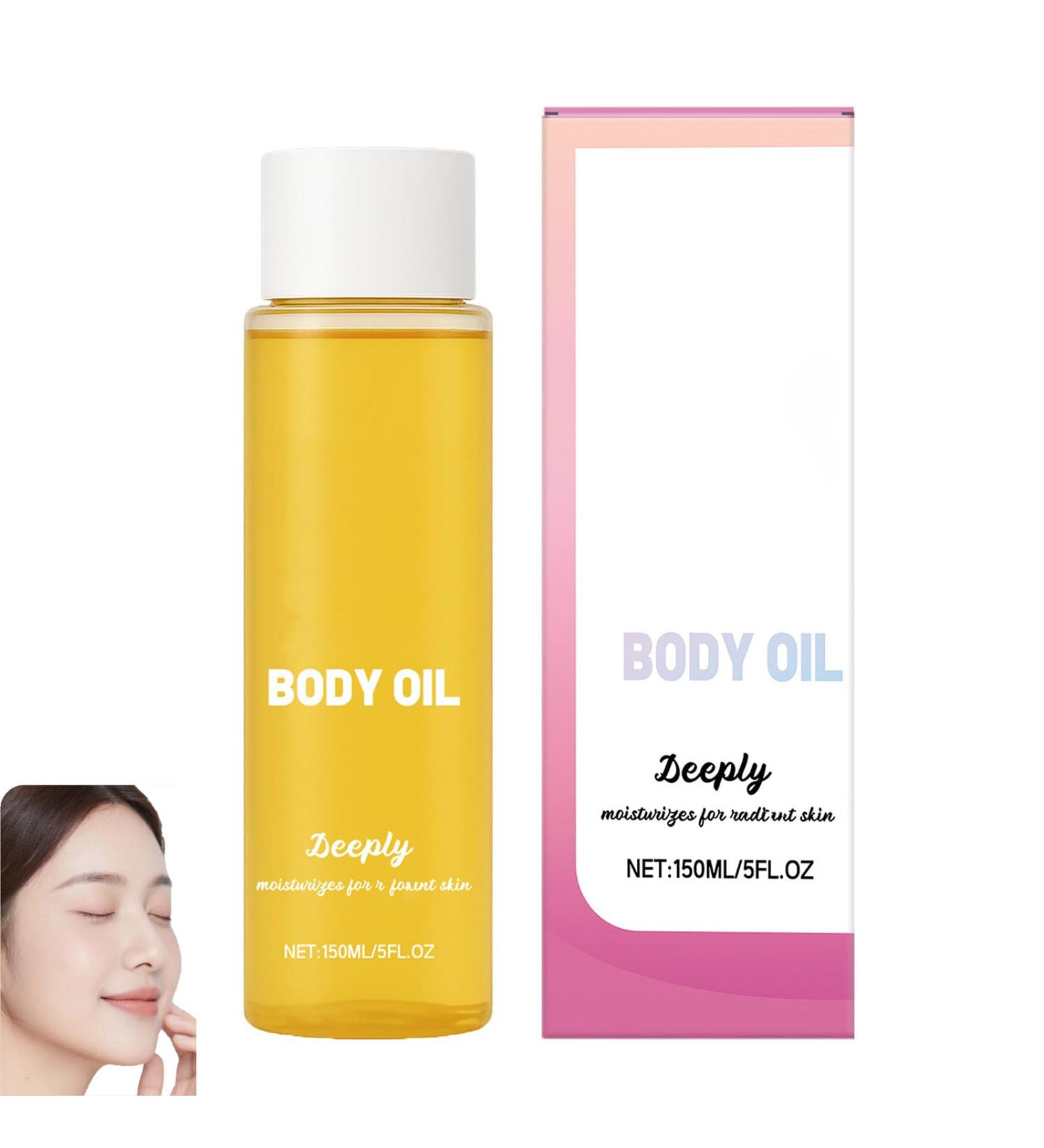  homomdy Brightening and nourishing body oil with vitamin E firms and moisturizes improves skin elasticity repairs dry and damaged skin light non-greasy brightening (1pcs) - Buy Online on GoSupps.com