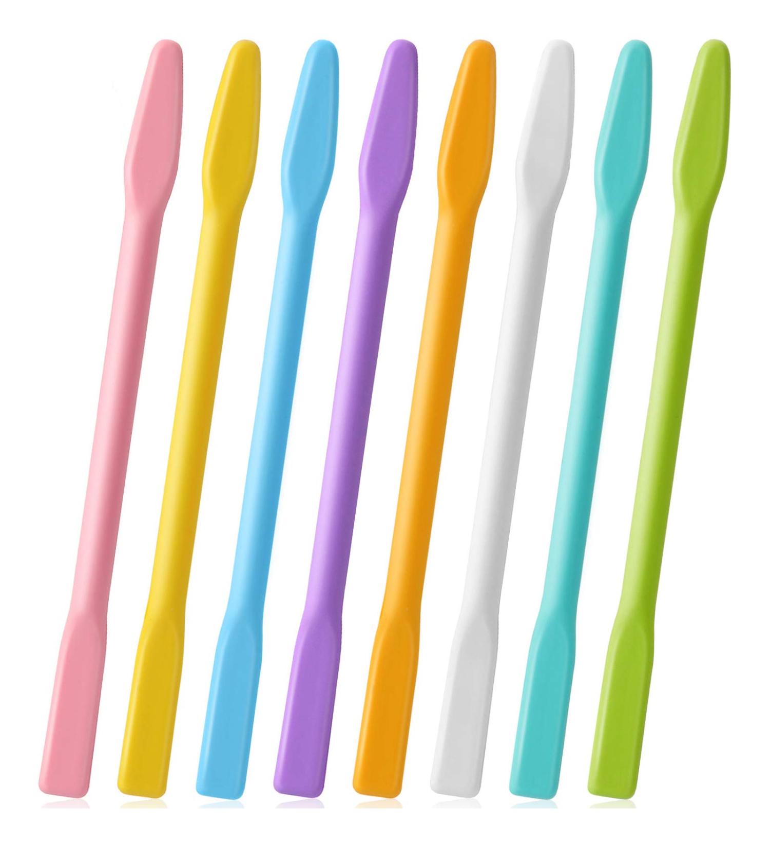 Silicone Stir Stick Set for Facial Masks - 8 Pieces Mud Mask Applicator Tools - Buy Online on GoSupps.com