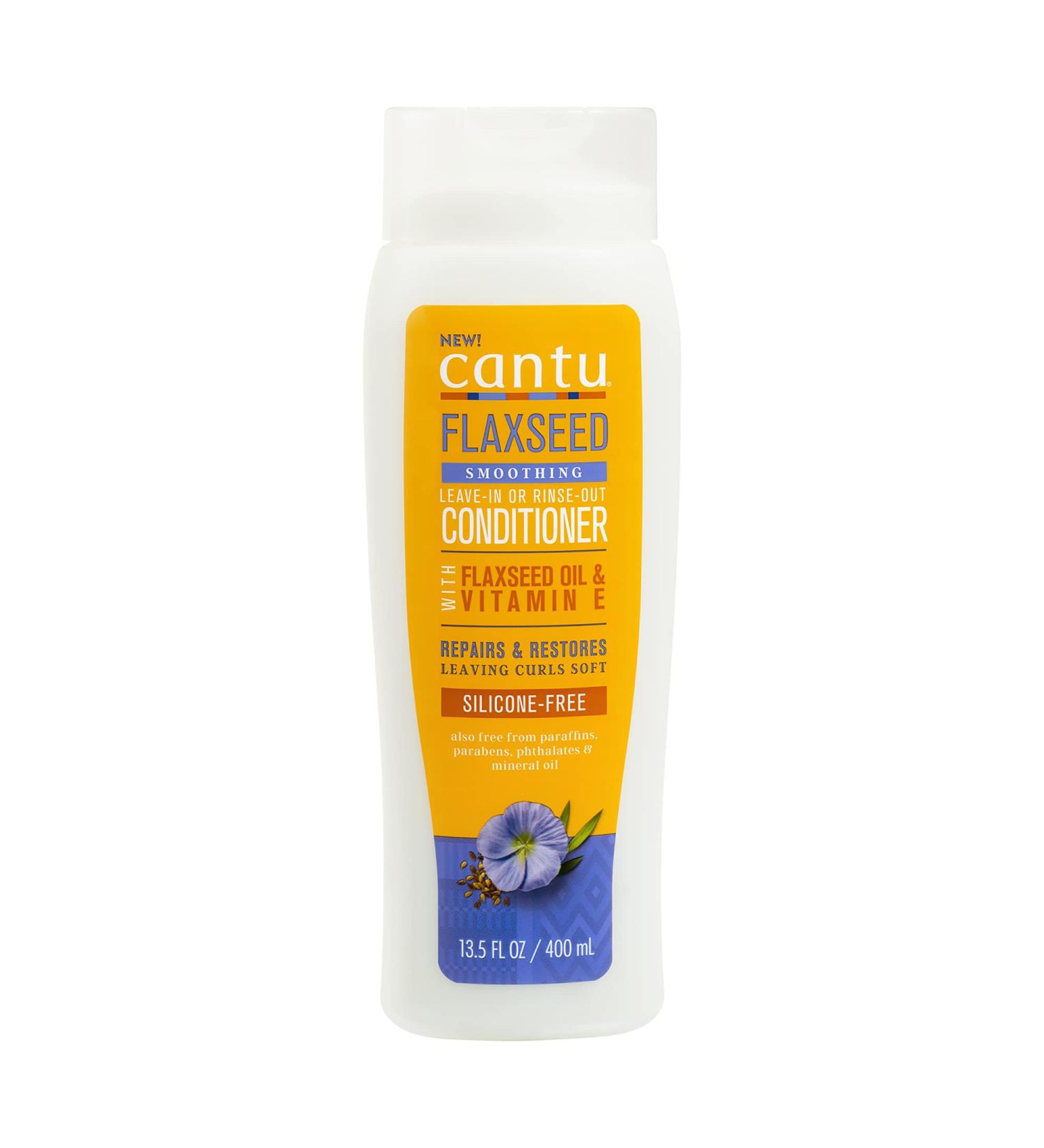 CANTU Flaxeed Smoothing Leave-in OR Rinse out Conditioner 400 ml (1 pack)
