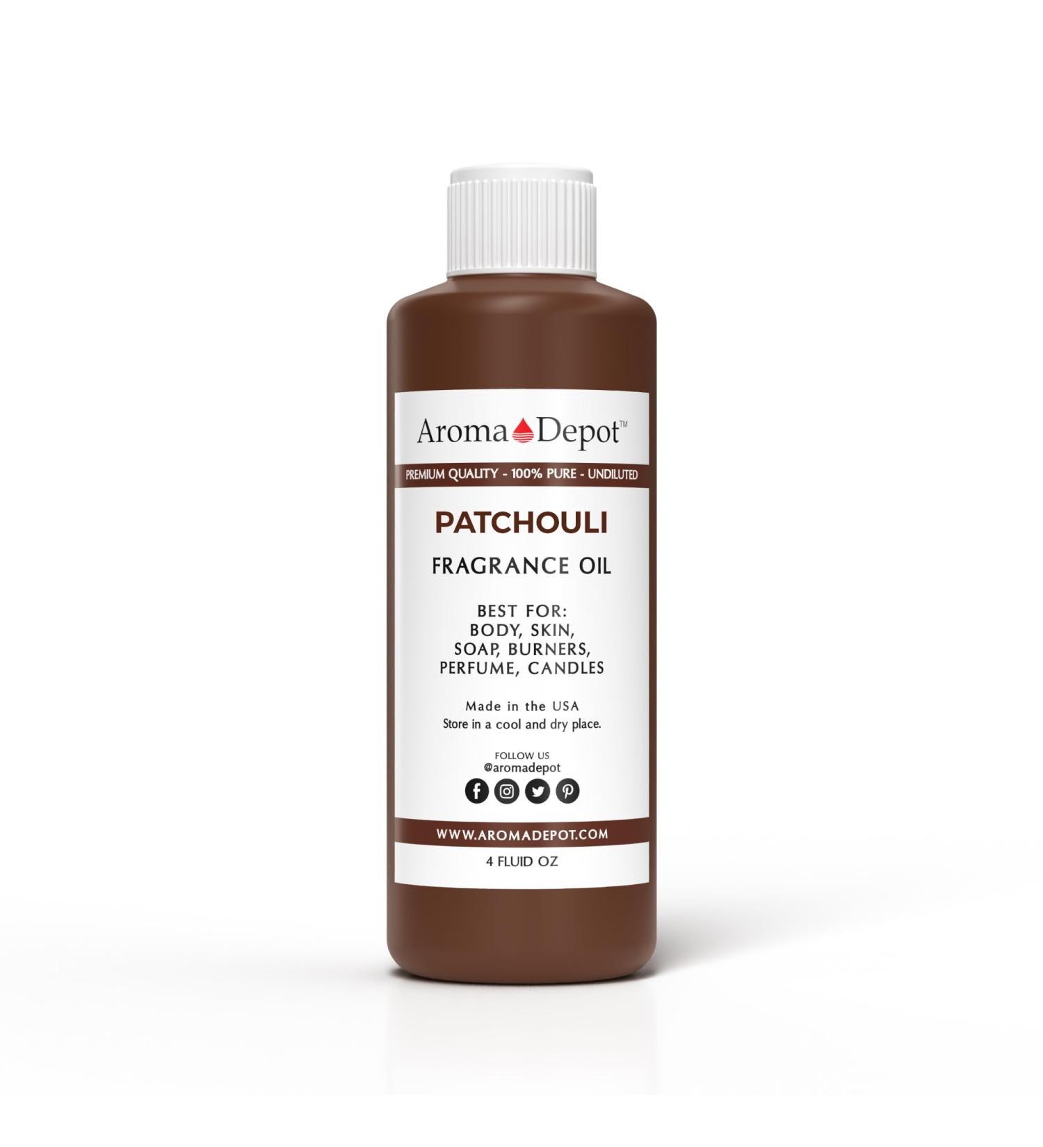 Patchouli Fragrance Oil 4 oz - Scented Perfume & Skin Oil for DIY Candles Bath Bombs Creams & Diffusers | International Shipping Available - Buy Online on GoSupps.com