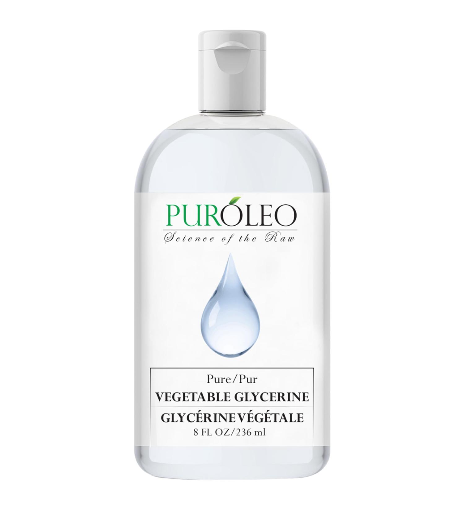 PUROLEO Vegetable Glycerin 8 Fl Oz/236 ML (Packed In Canada) Pure Glycerin for Face Skin and DIY Cosmetics USP Grade glycerin glycerine glycerin for face glycine vegetable glycerin for skin 236 ml (Pack of 1) - Buy Online on GoSupps.com