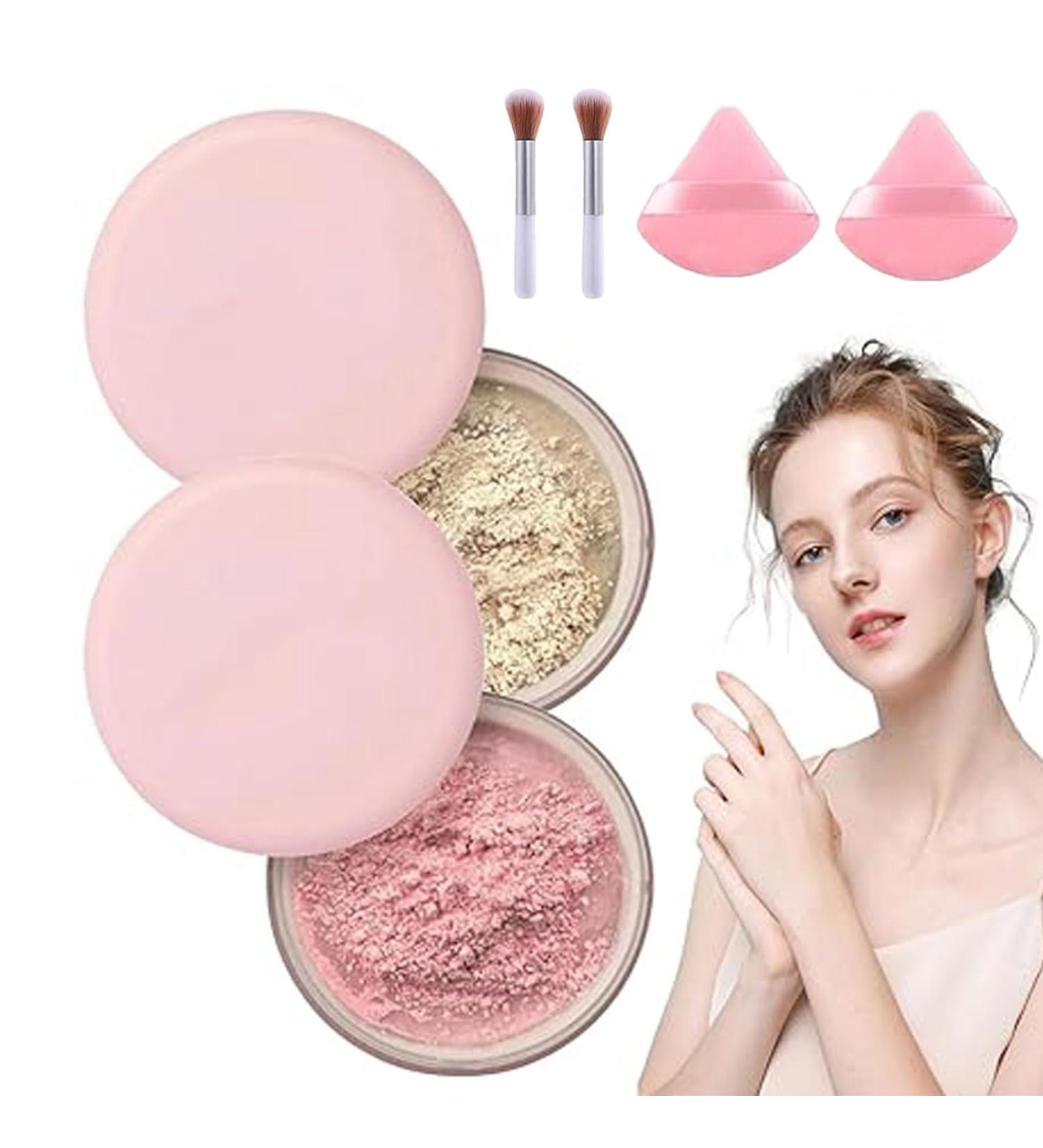 Allaura Blurring Setting Powder Allaura Beauty Pink Setting Powder Smoothpro Blurring Setting Powder Ultra Pink Waterproof Pink Blurring Powder For All Skin Tones (2Pcs-D) - Buy Online on GoSupps.com