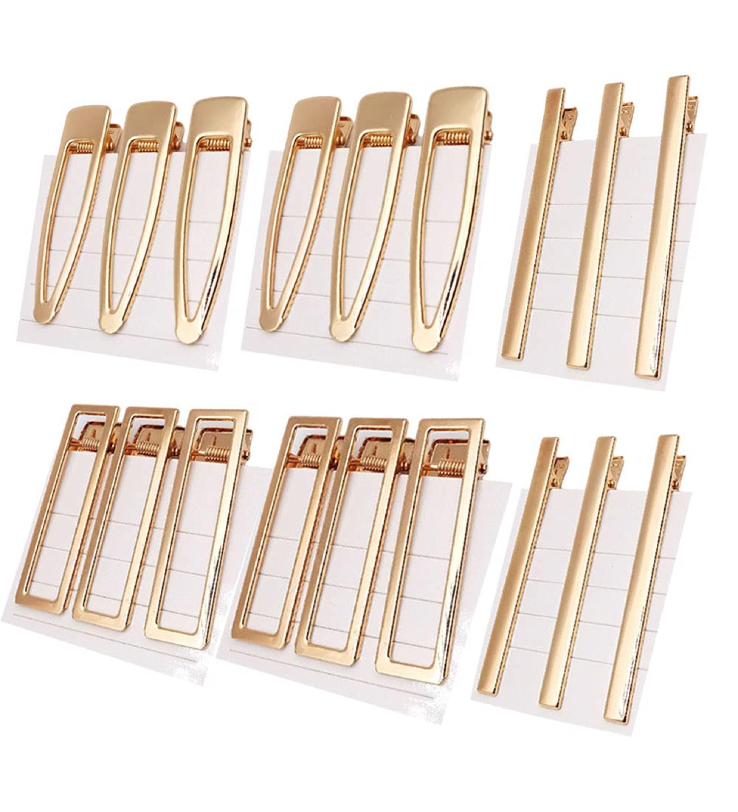30pcs Alligator Hair Clips - Metal Crocodile Hair Clamps for Girls & Women | Golden Duck Bill Hair Clips - Buy Online on GoSupps.com