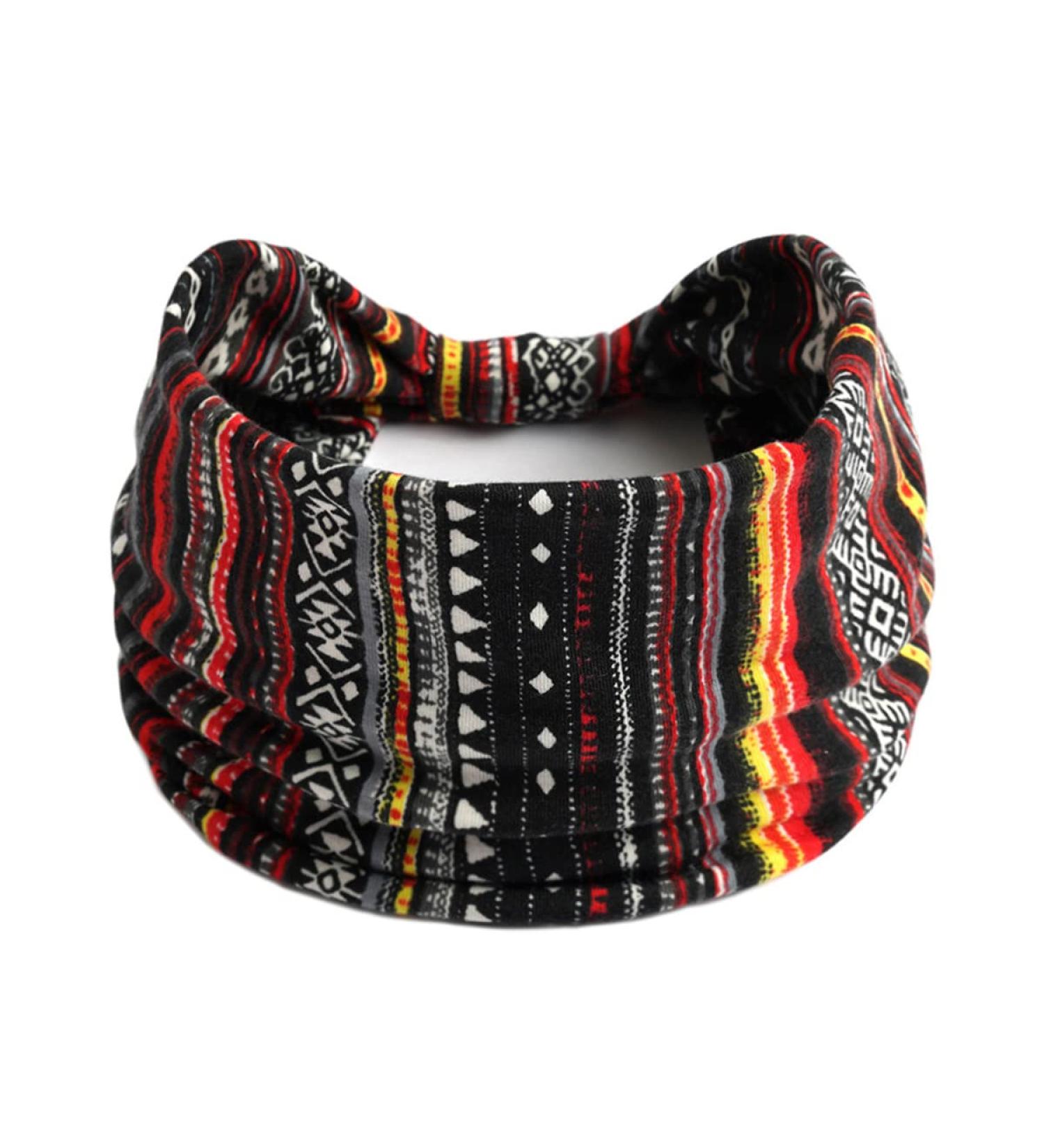 scicent Boho Headbands Wide Knotted Hairbands Stretch Turban Head Bands Elastic Cotton Hair Band Floral Yoga Sweetbands Bohemia Hair Accessories 41 - Buy Online on GoSupps.com