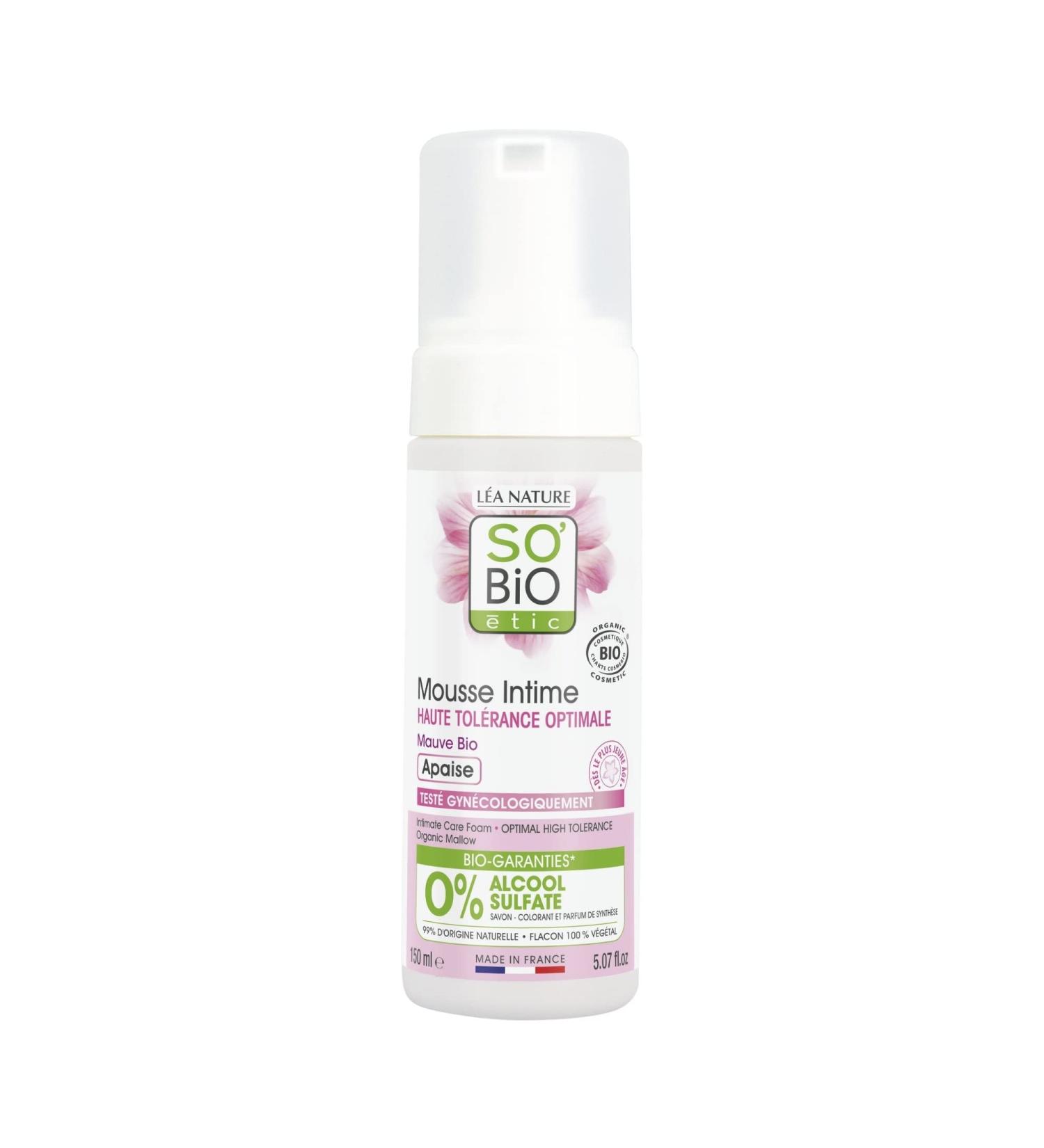 SoBio tic Intimate Foam | Organic Mallow | Optimal Tolerance & Soothing Care | International Shipping - Buy Online on GoSupps.com