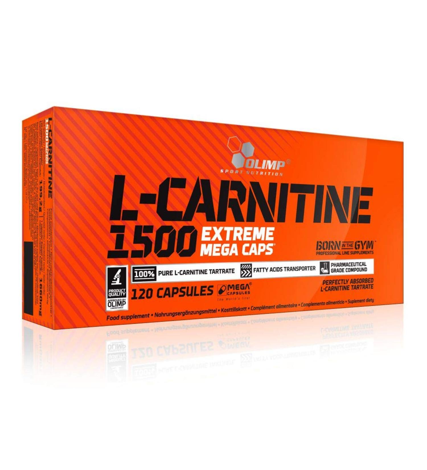 3 x Olimp L-Carnitine 1500 120 Mega Caps (pack of 3)