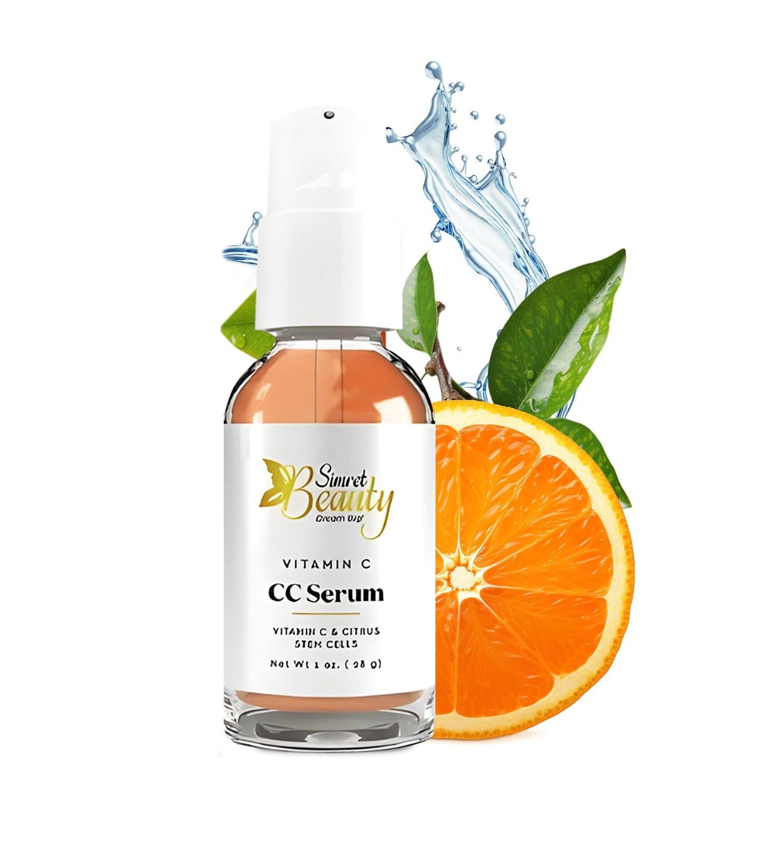 Vitamin C CC Serum - Anti-Aging Complexion Corrector with Hyaluronic Acid & Citrus Stem Cells | Brightening Hydrating & Dark Spot Corrector - 1 oz - Buy Online on GoSupps.com