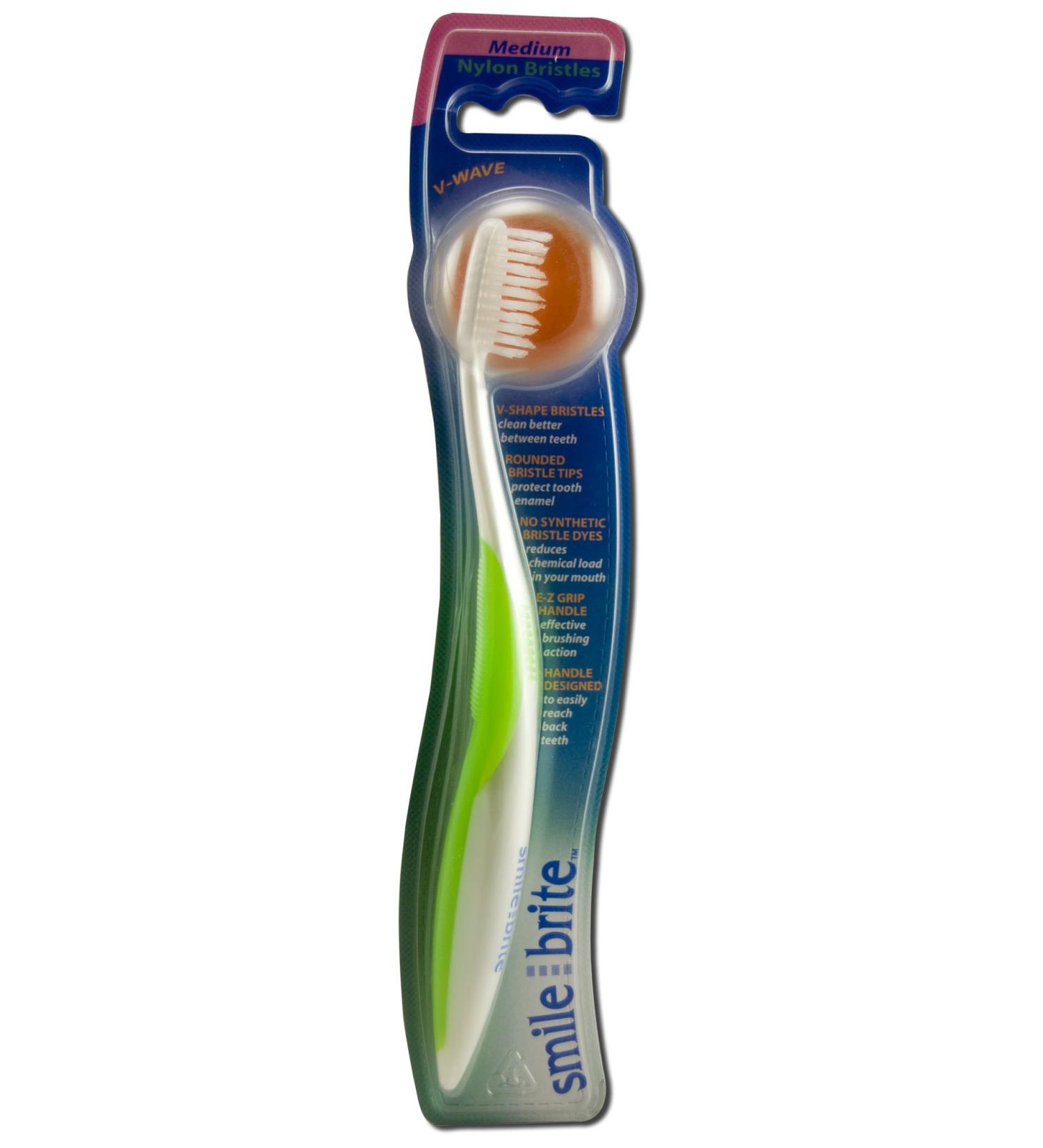 SMILE BRITE Smiley Nylon F/H-V/Wave Med  1 EA