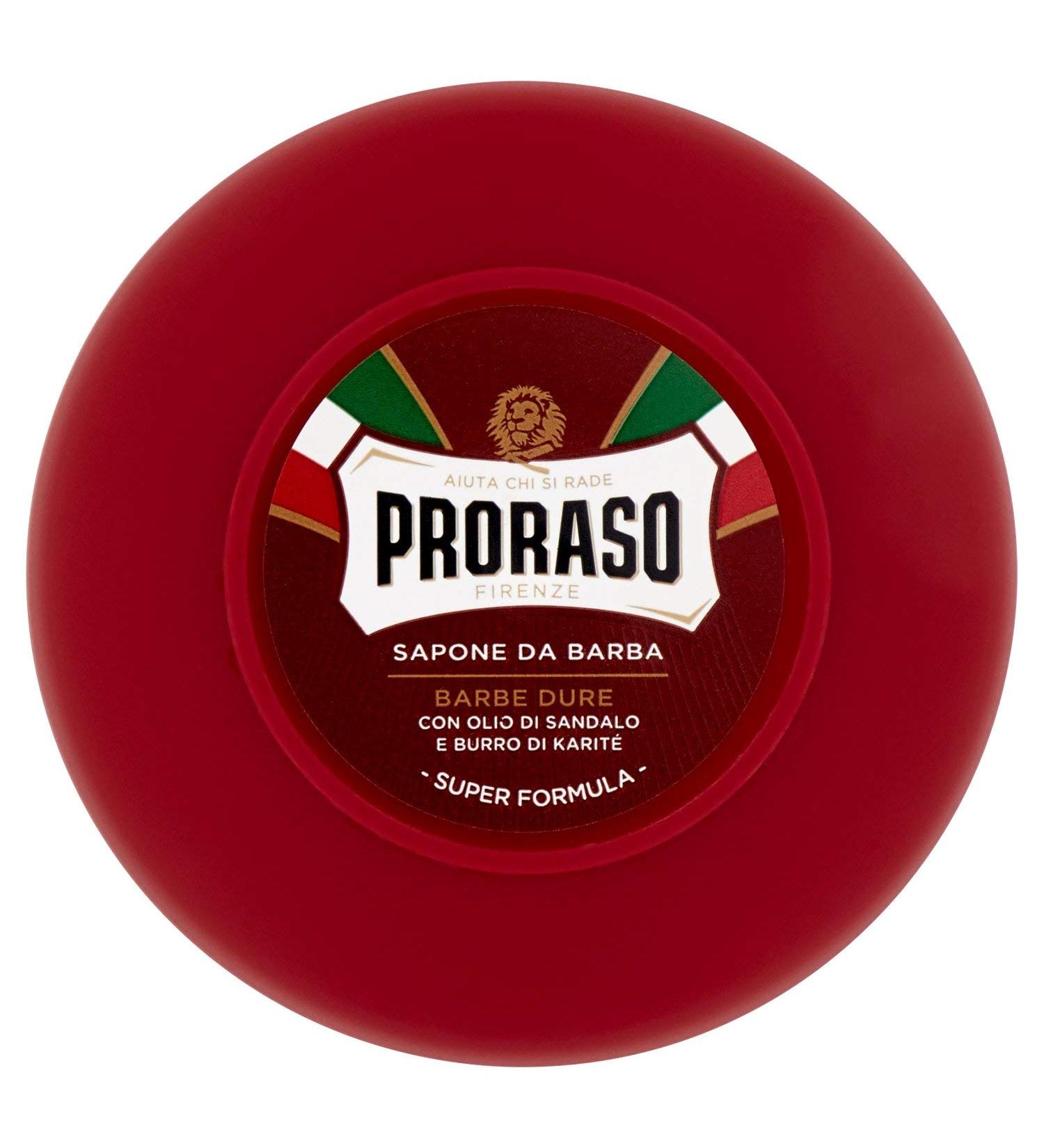 Proraso Shaving Soap in Bowl Red 150 ml - Rich Lather & Classic Italian Grooming | International Shipping - Buy Online on GoSupps.com
