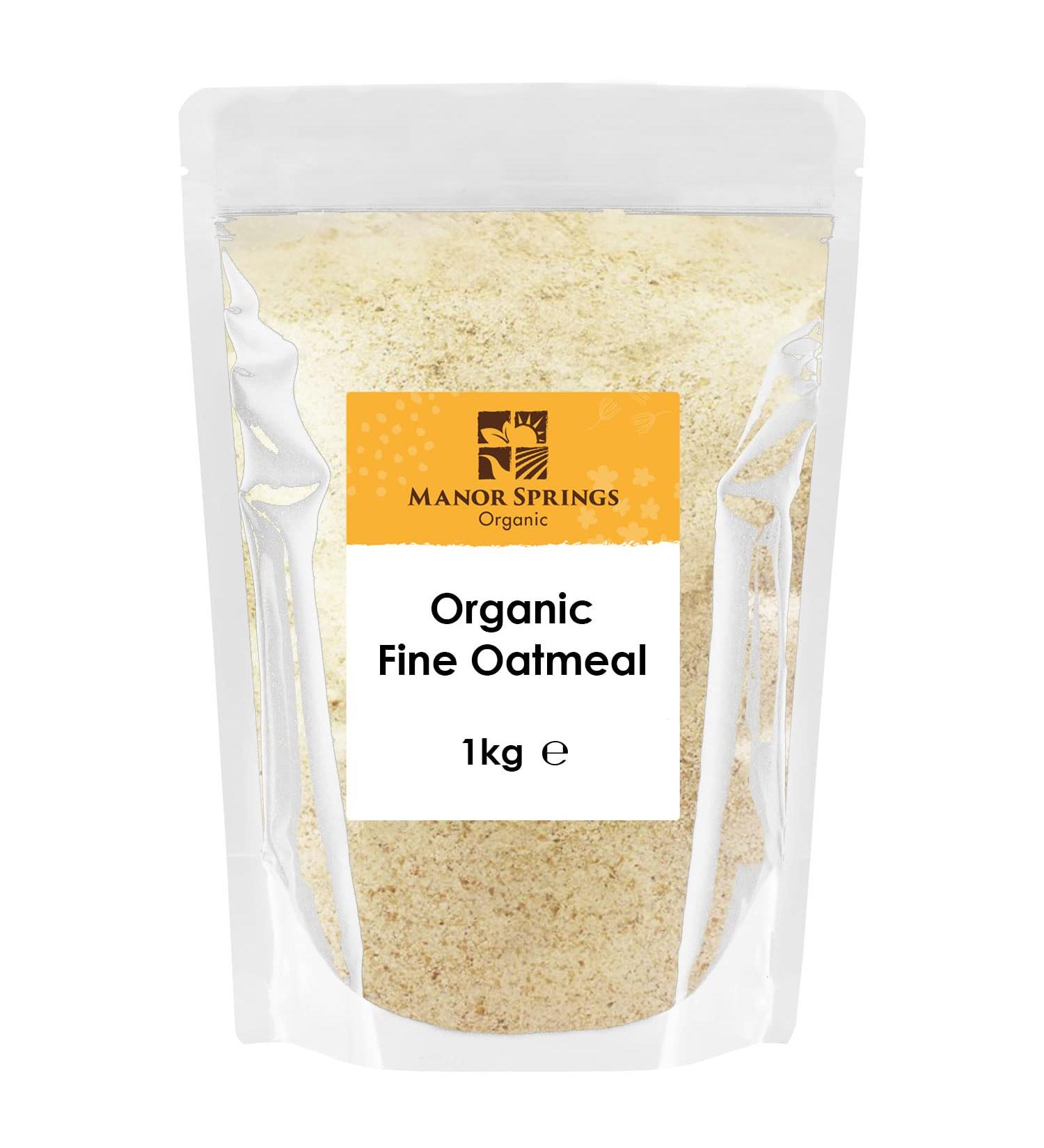 Organic Fine Oatmeal 1kg by Manor Springs Organic - Buy Online on GoSupps.com