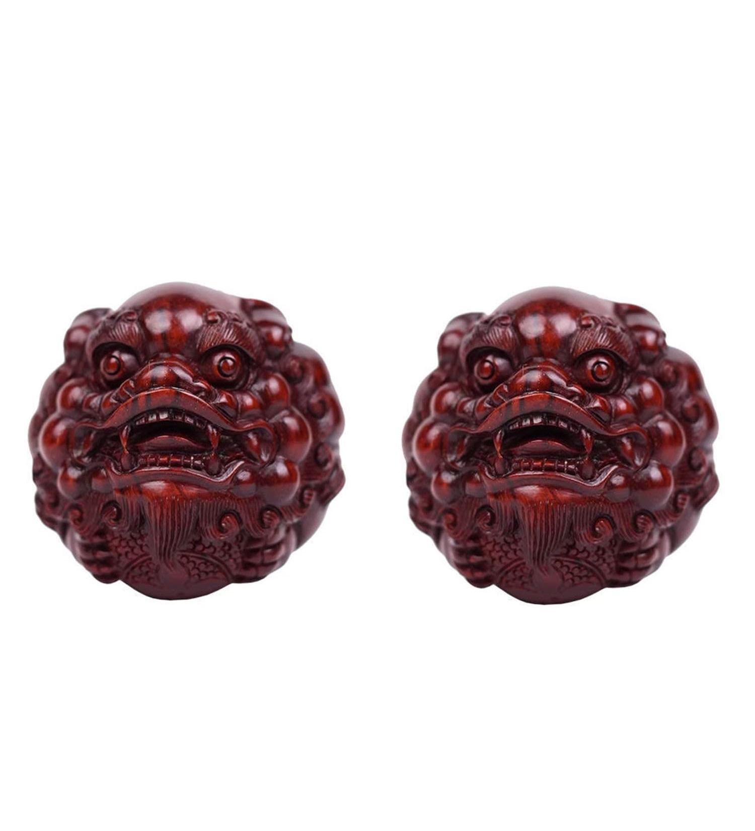 Unbit Ballstretcher & Magnetic Stress Ball - Portable 50mm Fitness Balls with Sound - Walnut Sculpture Guarantee - Buy Online on GoSupps.com
