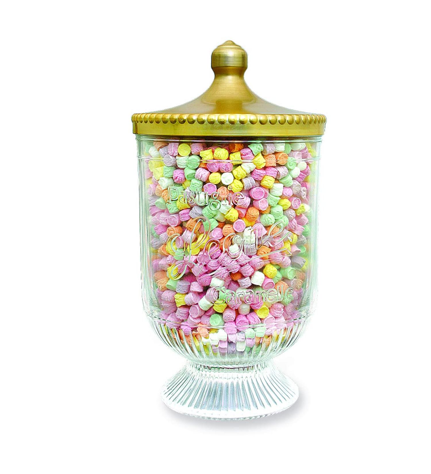 Pastiglie Leone Pastiglie Leone Carving Mixed Sweets - Authentic Tasting Tablets - 100% Natural Flavours & Dyes - Gluten Free & Vegan Sweets - Glass Vase - 1.3kg