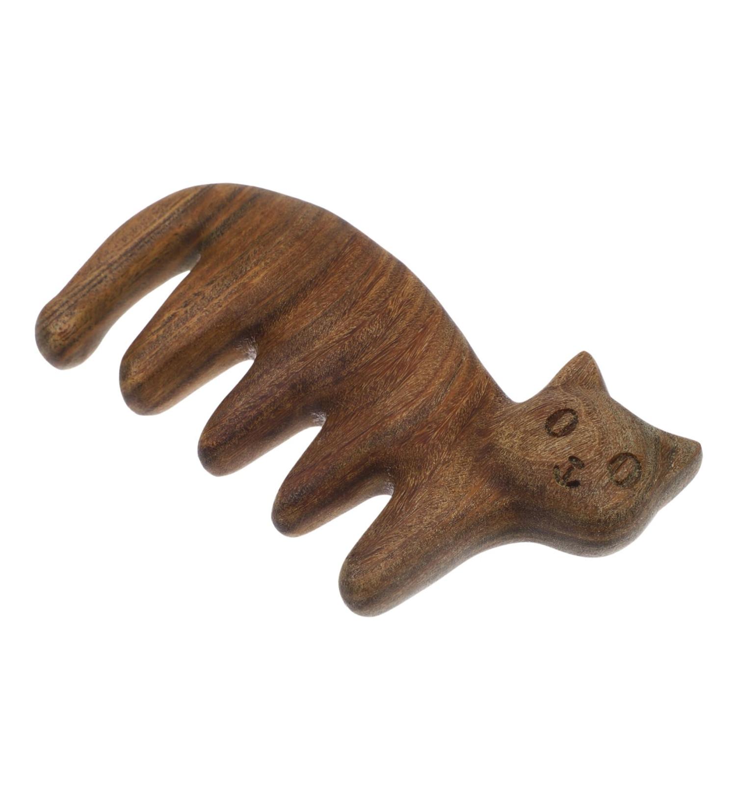 Anneome Cat Massage Comb - Hair Treatment & Care Tool | Sandalwood Scalp Massager for Cats | Kratzkamm & Kamm Hair Care - Buy Online on GoSupps.com